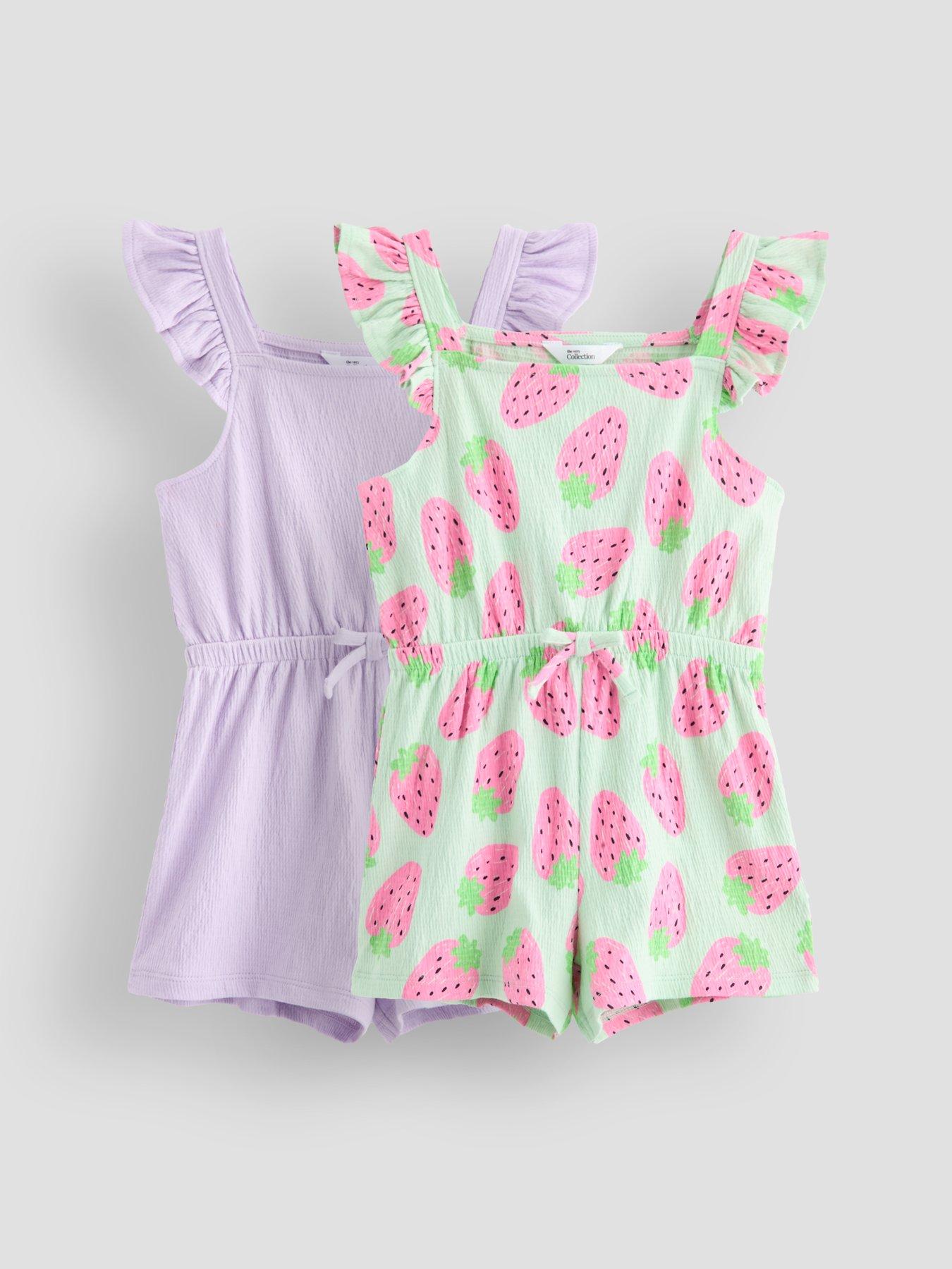 The Very Collection Girls 2-Pack Playsuits - Multi