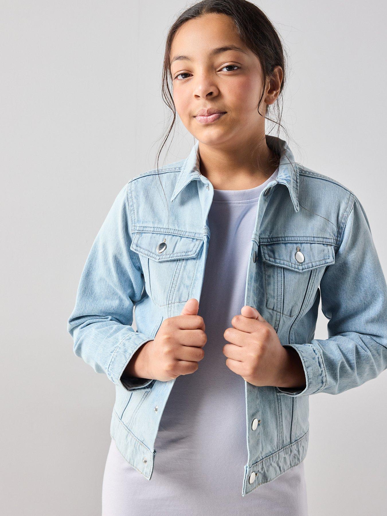 The Very Collection Girls Denim Jacket - Ombre Blue