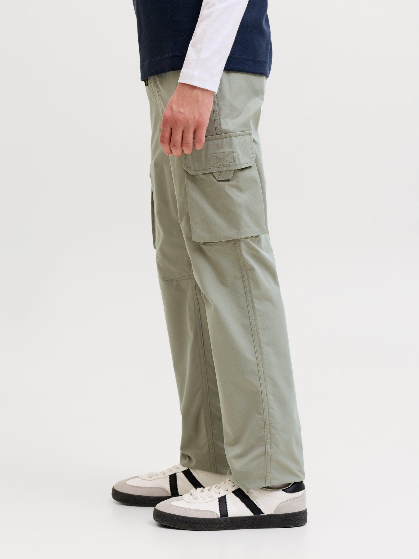 Image 4 of 7 of Jack & Jones Junior Boys Kane Ivan Cargo Joggers - Khaki