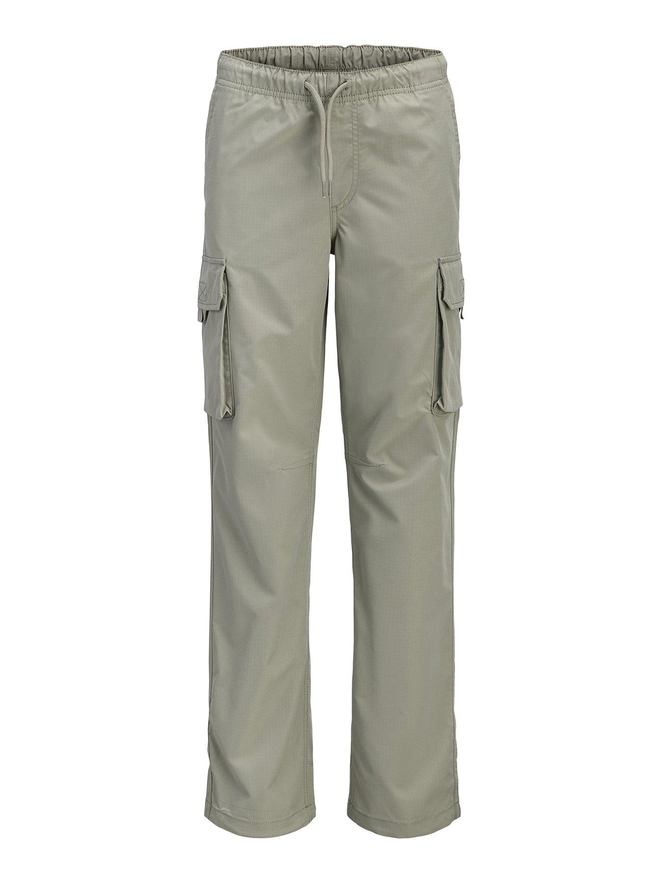 Image 6 of 7 of Jack & Jones Junior Boys Kane Ivan Cargo Joggers - Khaki