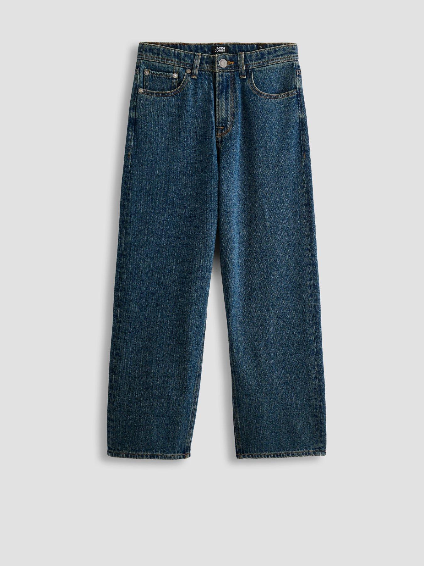 Image 4 of 7 of Jack & Jones Junior Boys Alex Original 058 Jeans - Blue