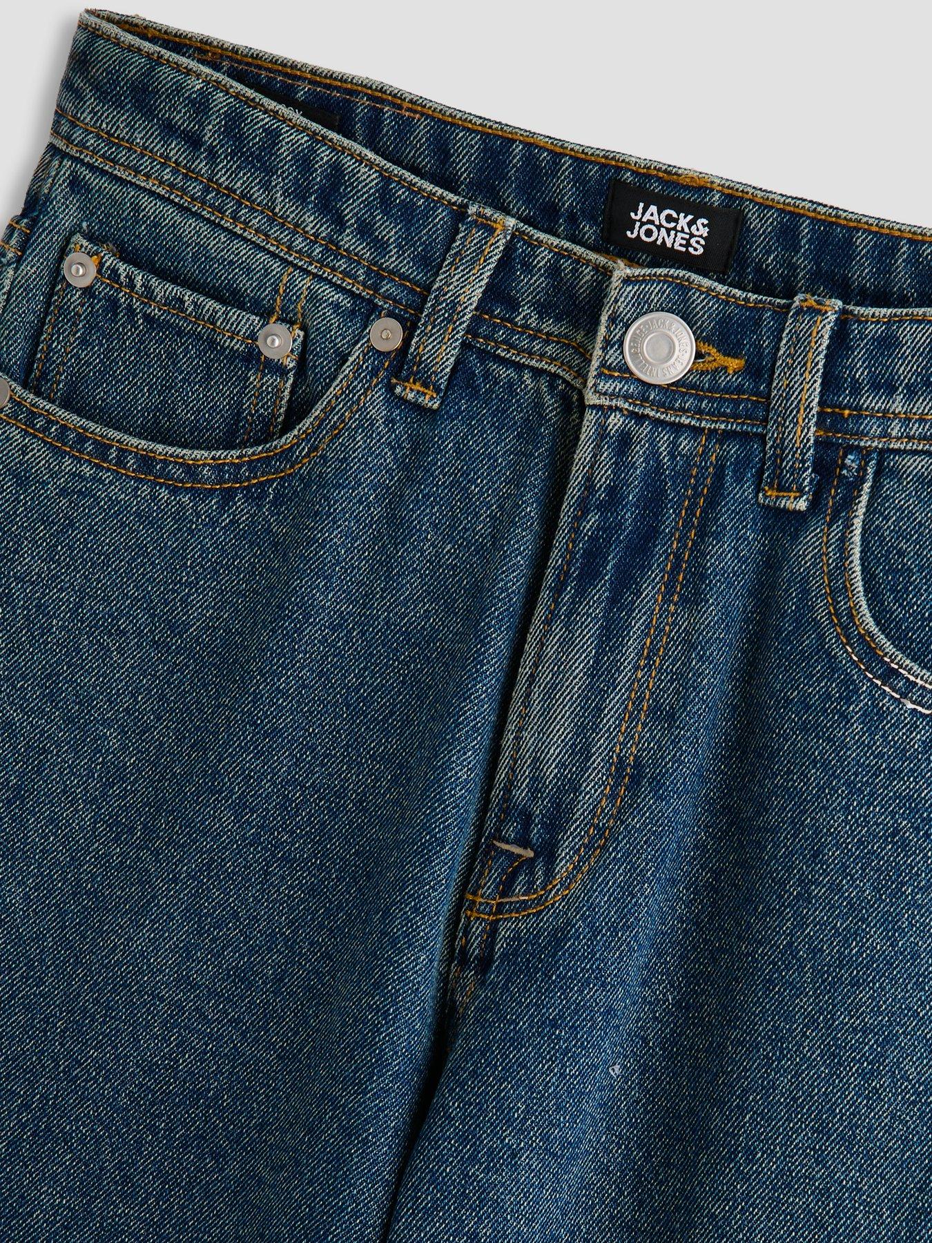 Image 6 of 7 of Jack & Jones Junior Boys Alex Original 058 Jeans - Blue
