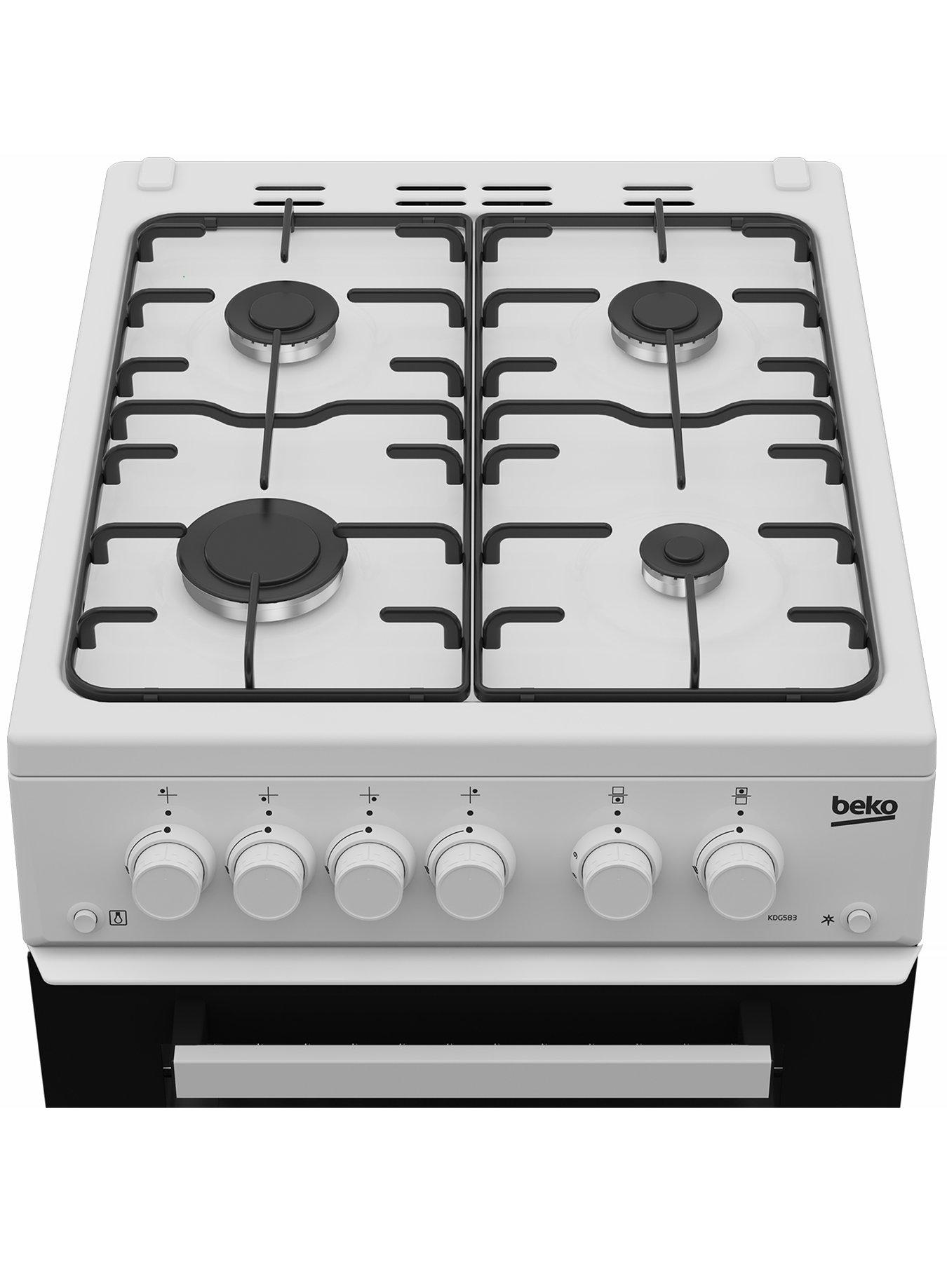 Image 4 of 6 of Beko KDG583W Gas Cooking White