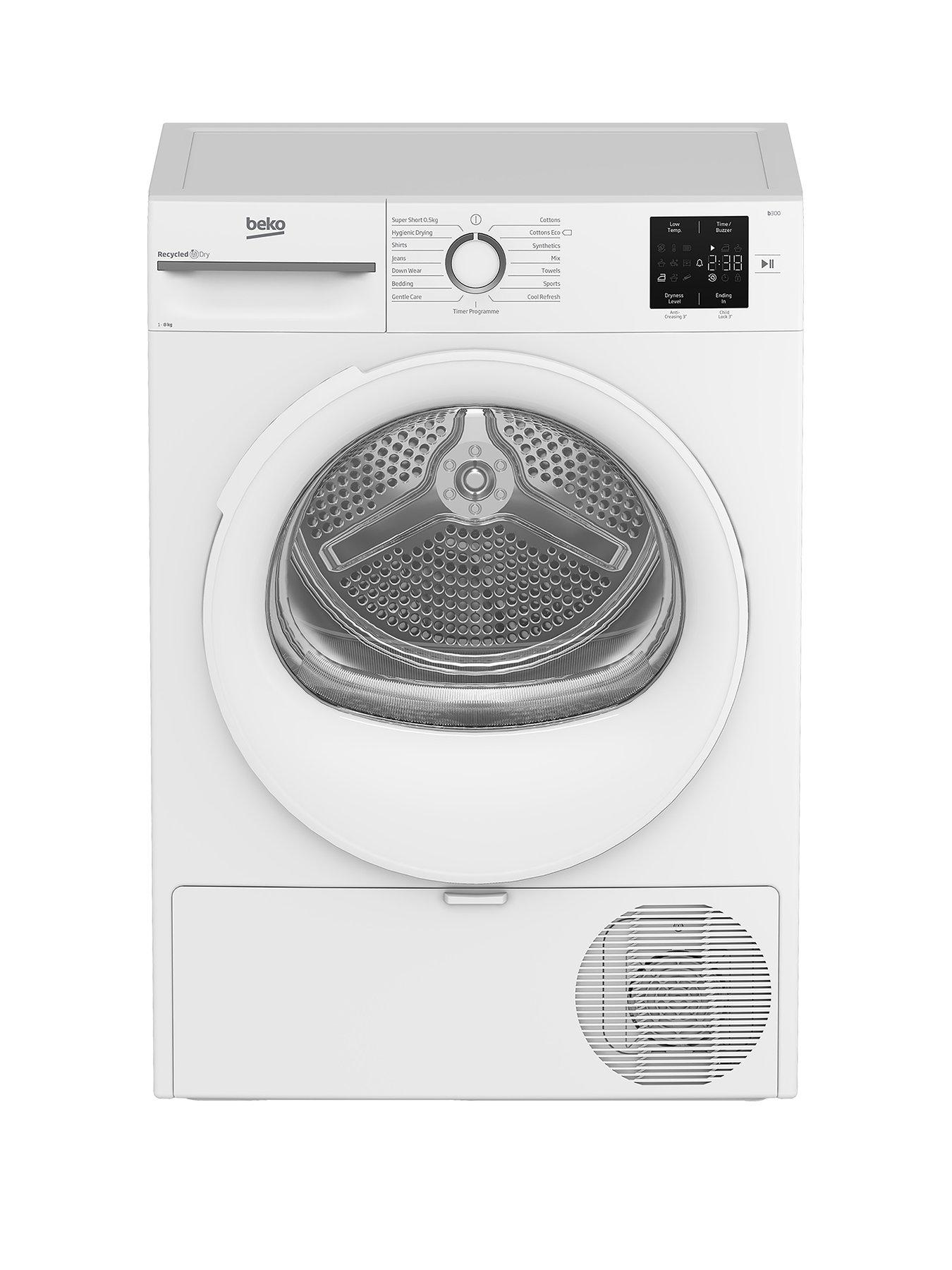 beko-bm3t3822wnbspfreestanding-heat-pumpnbsptumblenbspdryer-white