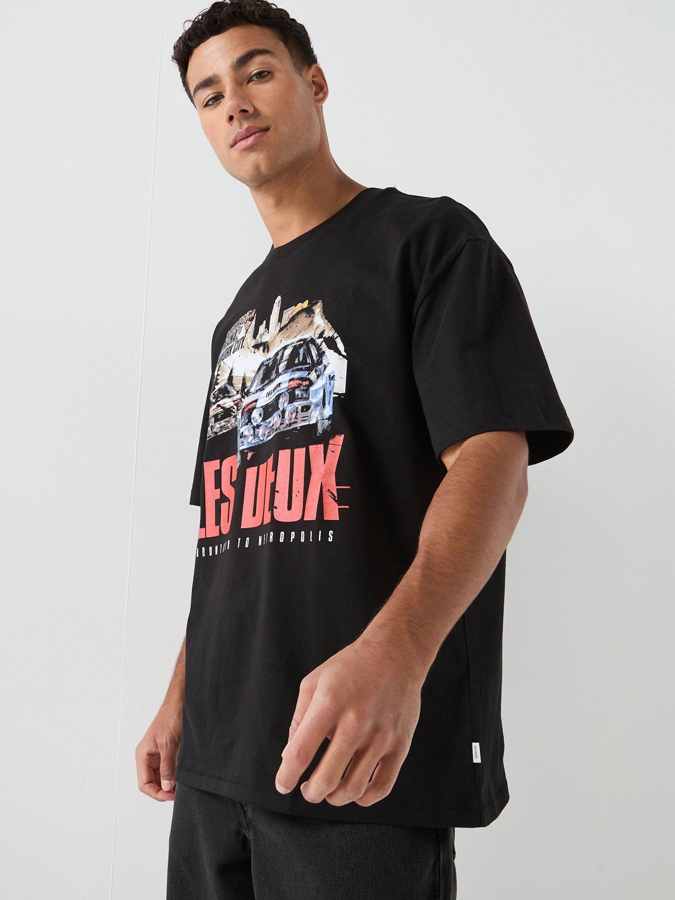 Les Deux Cole Rally Car Graphic T-Shirt - Black