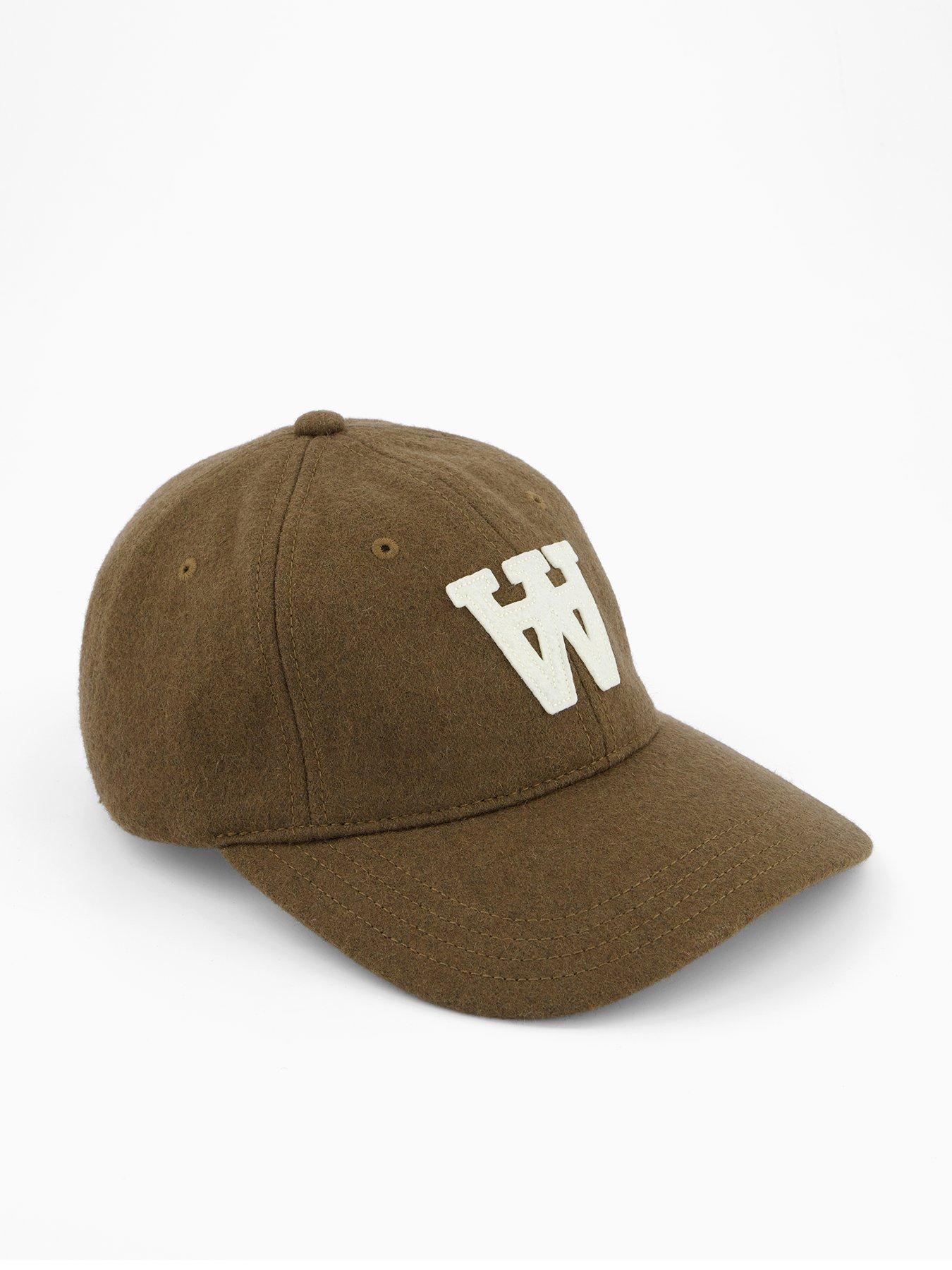 Double A by Wood Wood Brown Felt Patch Cap - One Colour