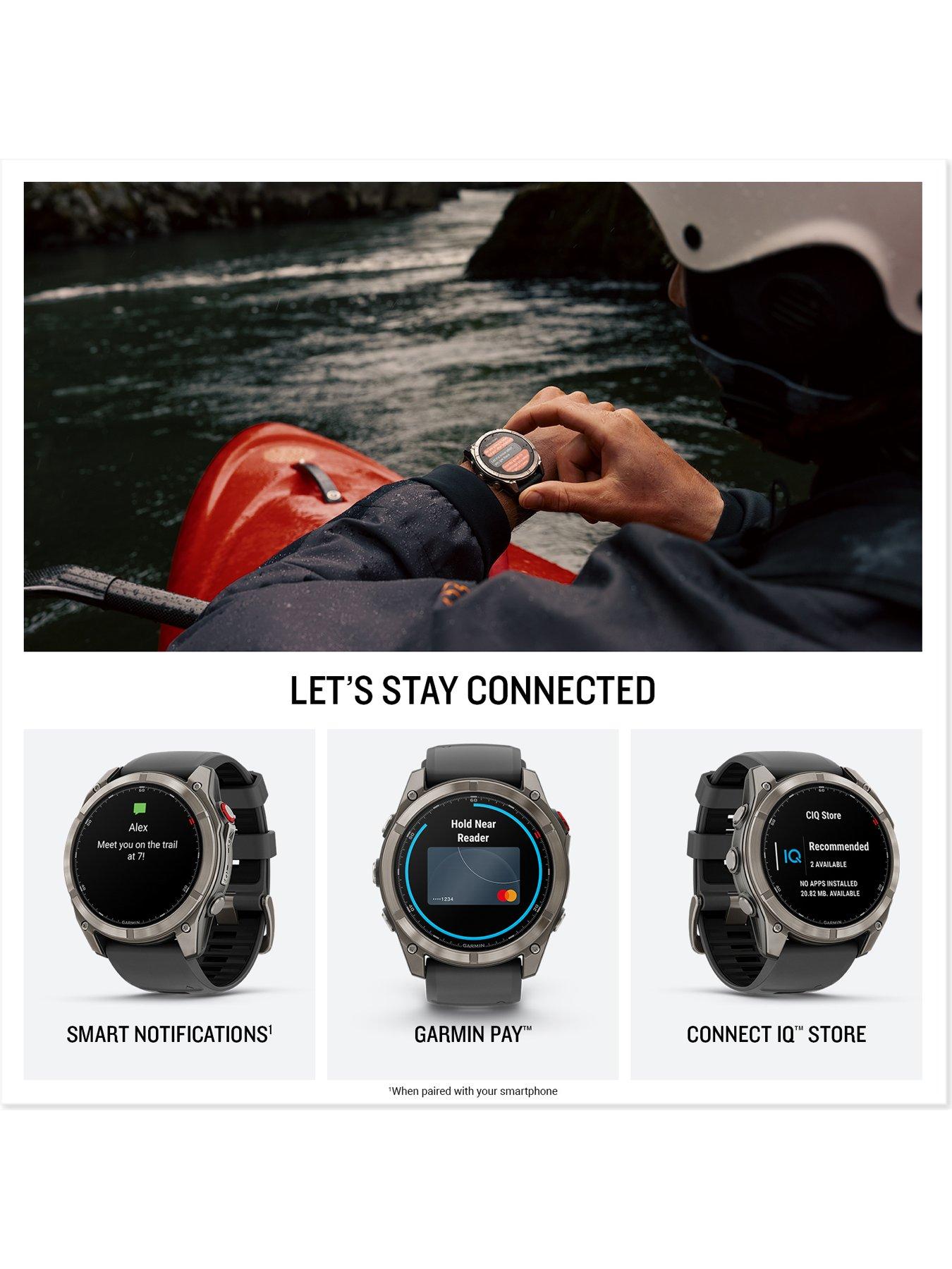 Image 4 of 7 of Garmin fenix 8 Pro, 51mm, LTE, Sapphire, Titanium - Graphite