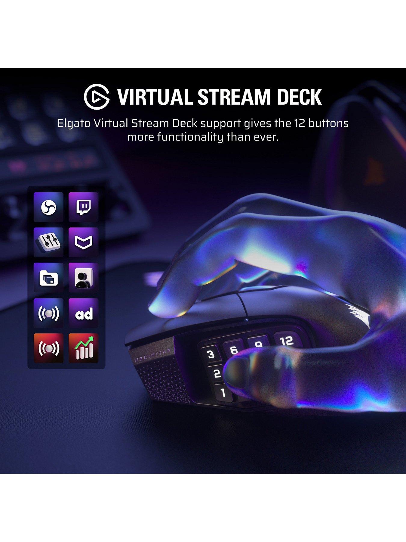 Image 5 of 7 of CORSAIR Scimitar Elite Wireless SE MMO -&nbsp;Gun Metal