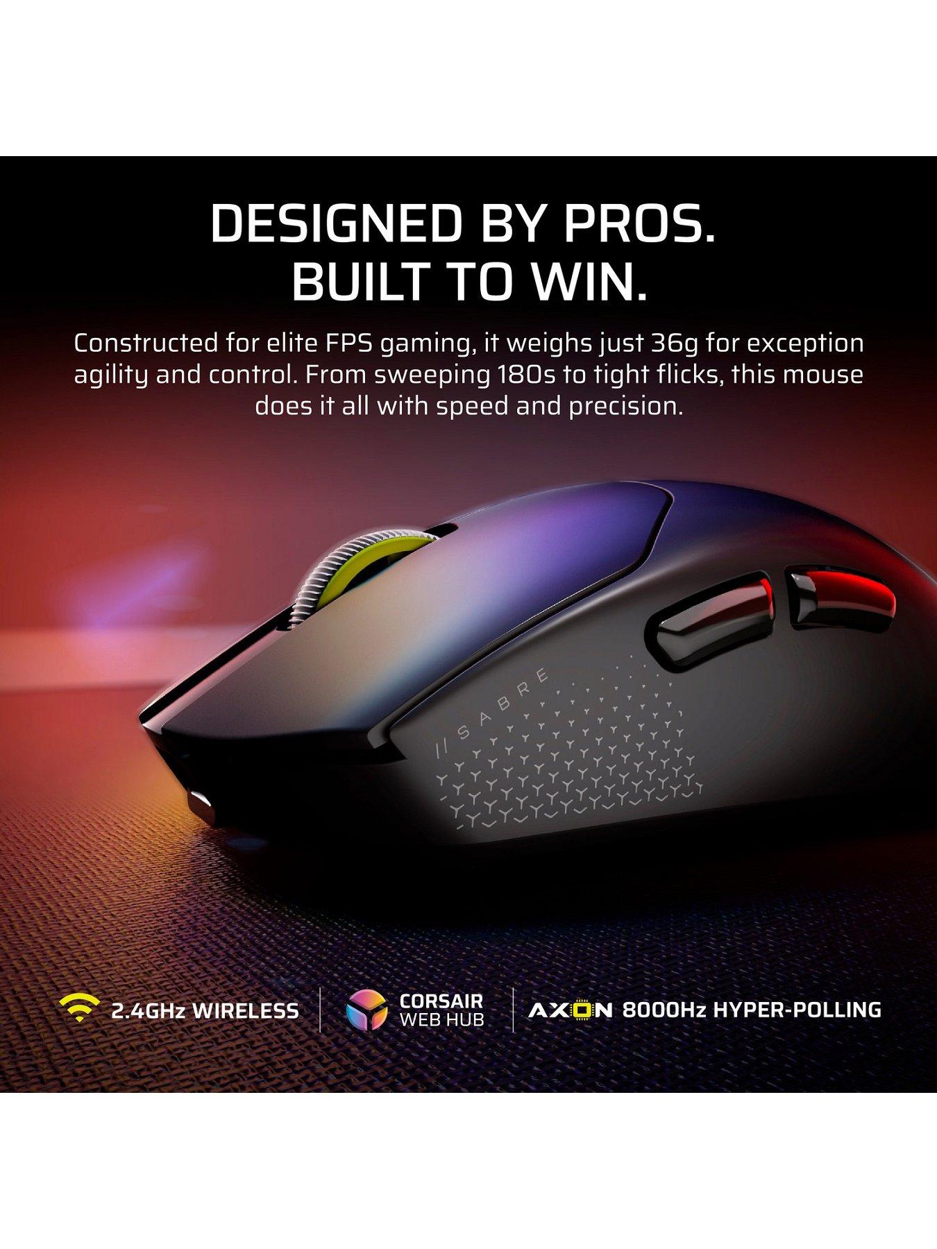 Image 2 of 7 of CORSAIR SABRE v2 PRO ULTRALIGHT WIRELESS Gaming Mouse, Black