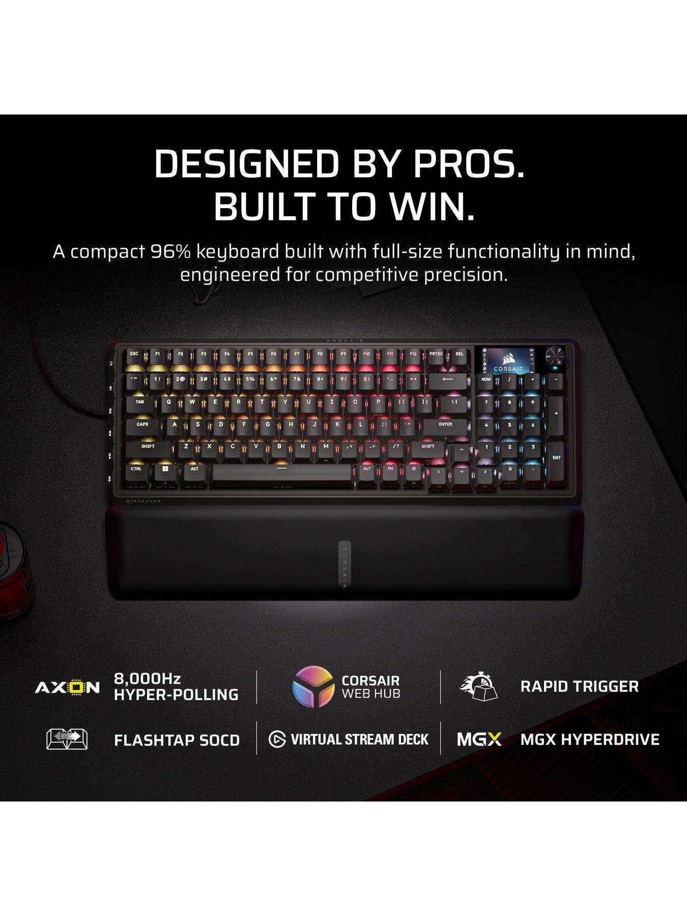Image 2 of 7 of CORSAIR VANGUARD PRO 96 Hall Effect Gaming Keyboard