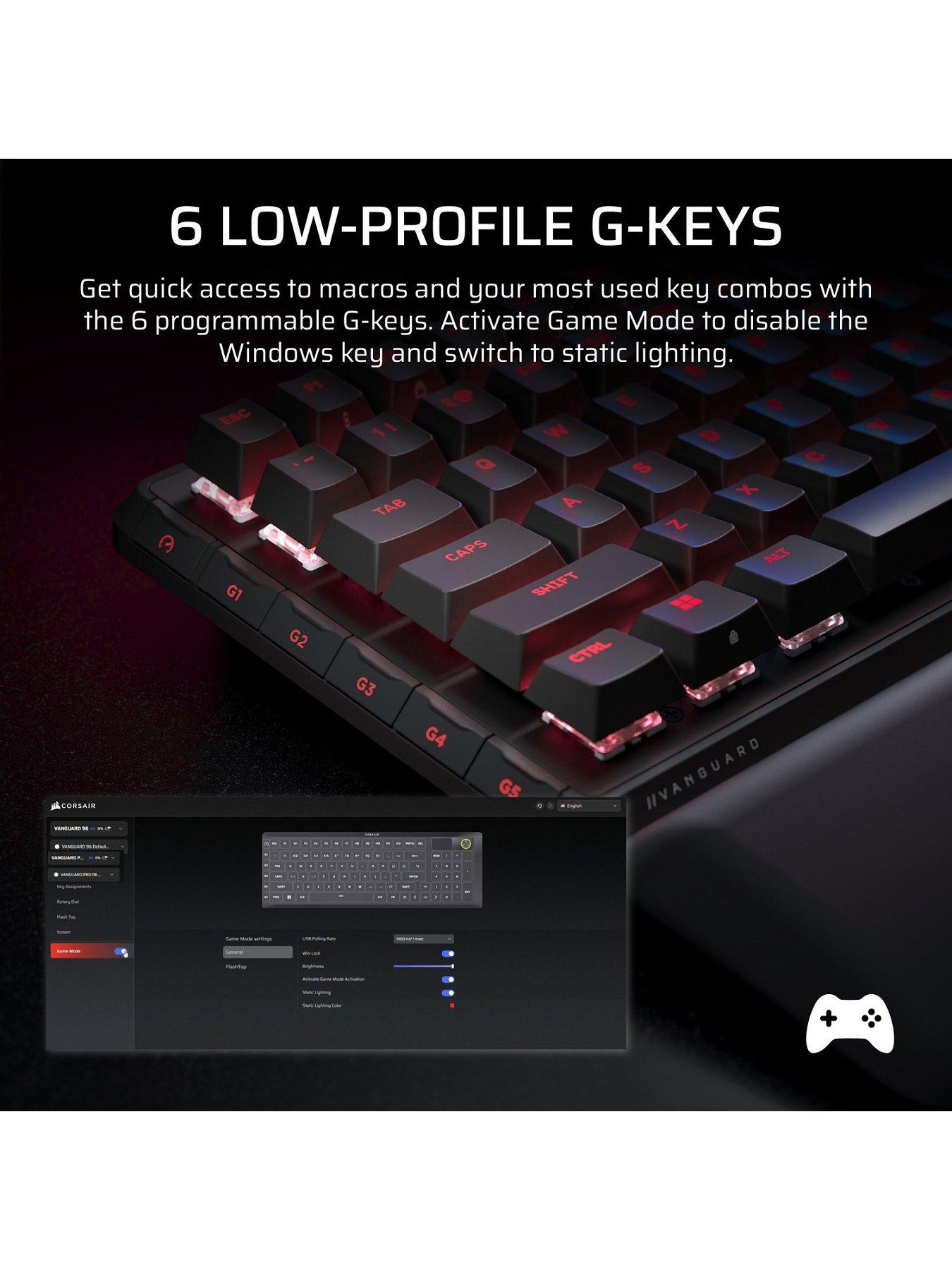 Image 6 of 7 of CORSAIR VANGUARD PRO 96 Hall Effect Gaming Keyboard