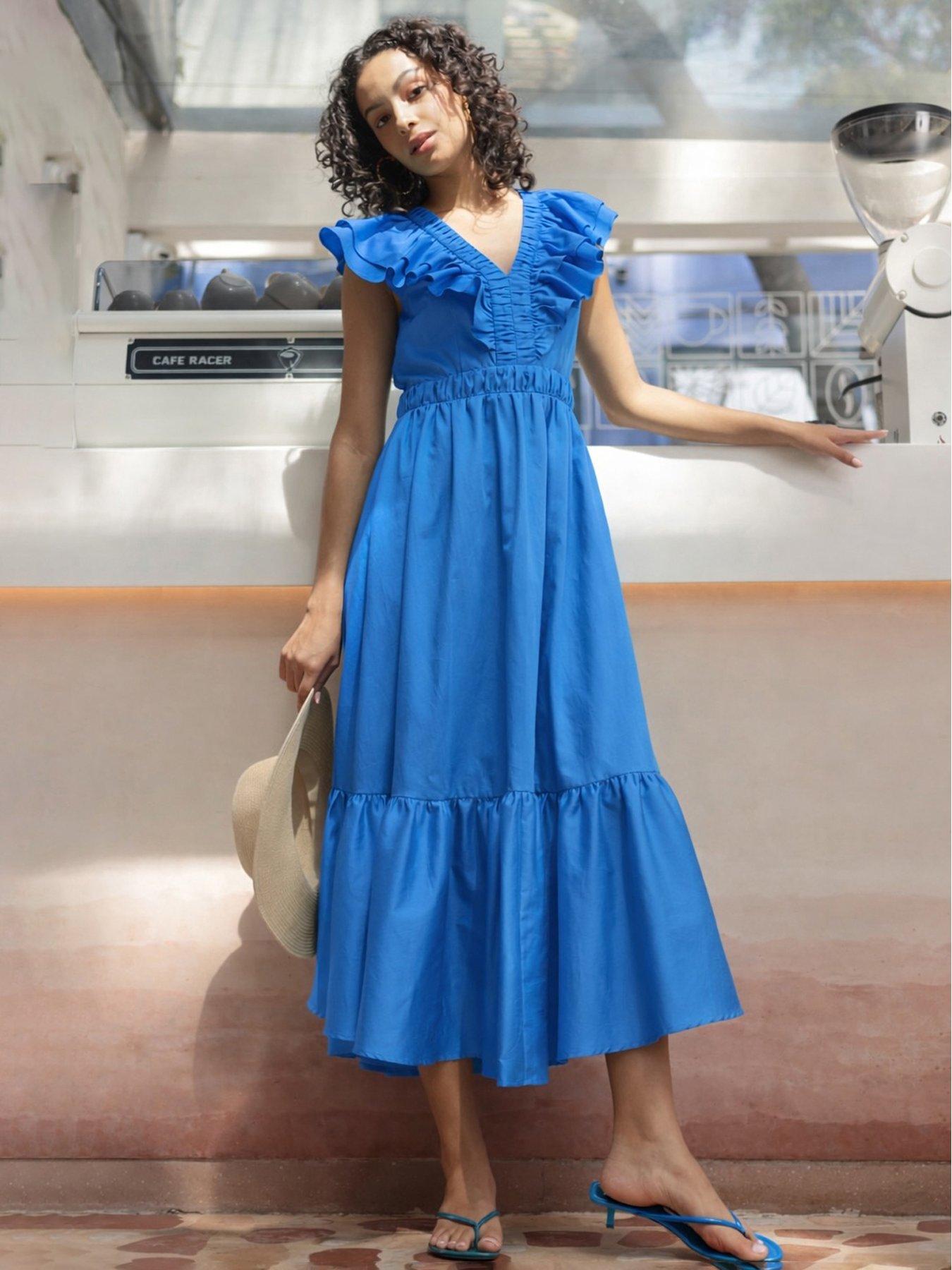 Emily Lovelock Marissa Dress - Blue