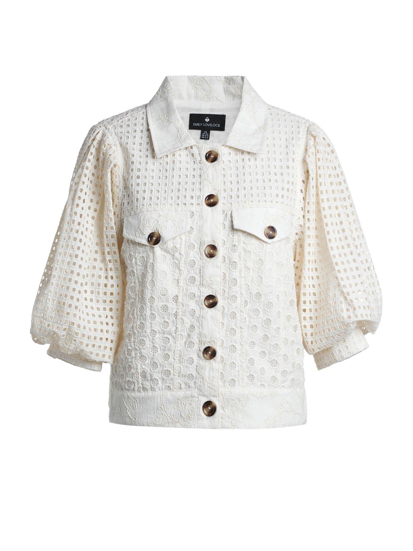 Image 3 of 5 of Emily Lovelock Judy Broderie Anglaise Jacket