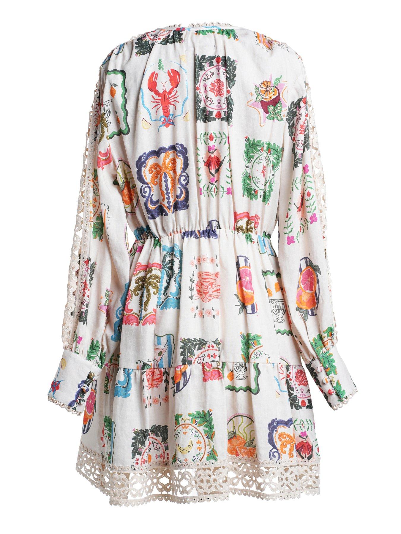 Image 2 of 6 of Emily Lovelock Elora Print Dress