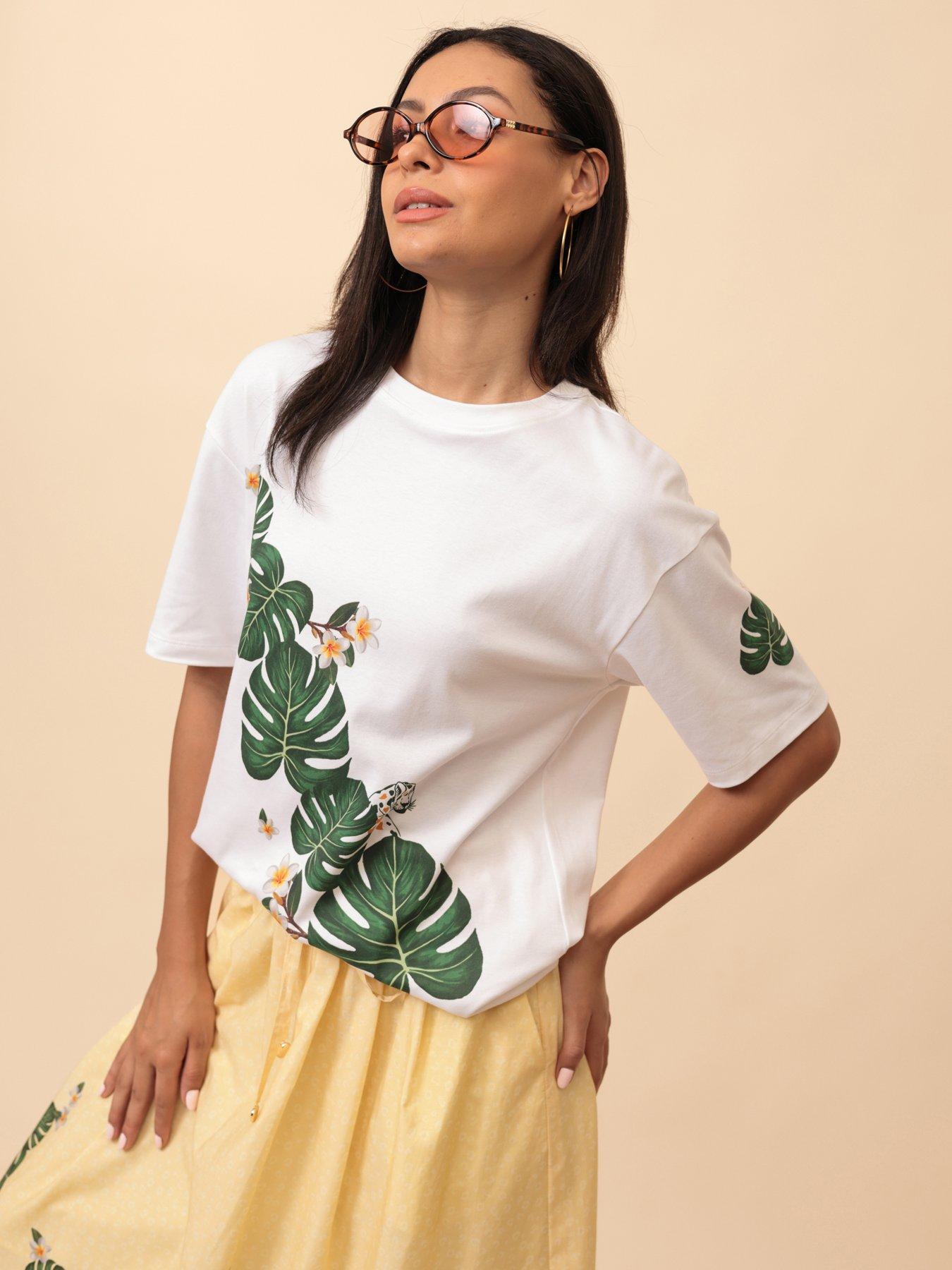Emily Lovelock Kate Print T-Shirt - White