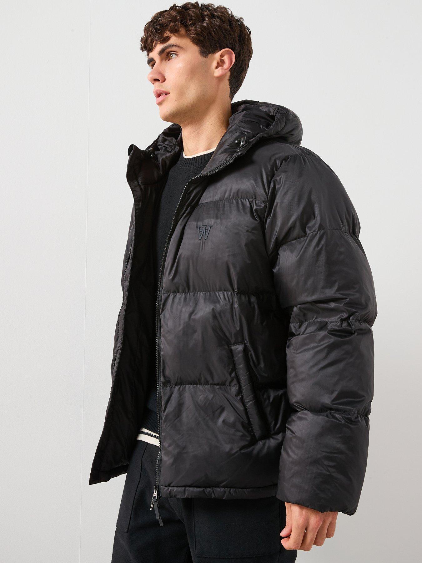 Double A by Wood Wood Claus Hooded Puffer Jacket - Black