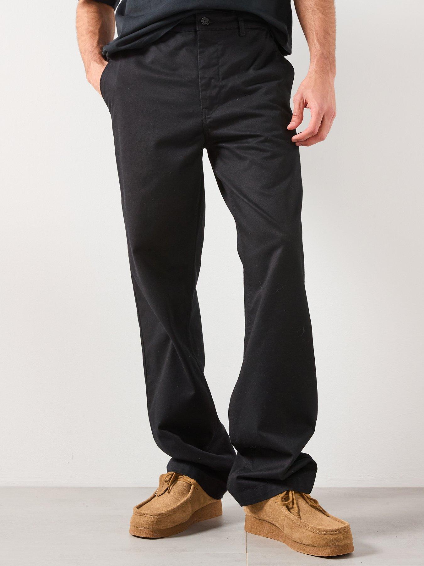 Double A by Wood Wood Silas Chinos - Black