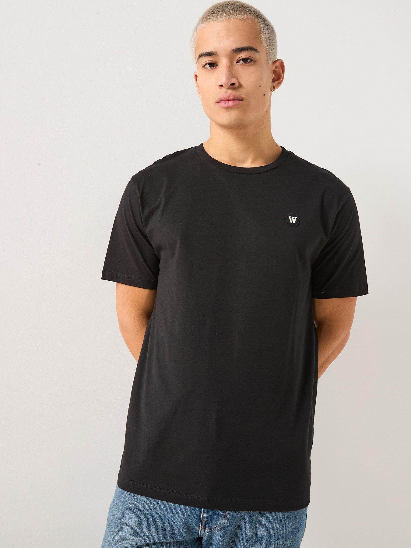 Double A by Wood Wood Ace Coin Logo T-Shirt - Black