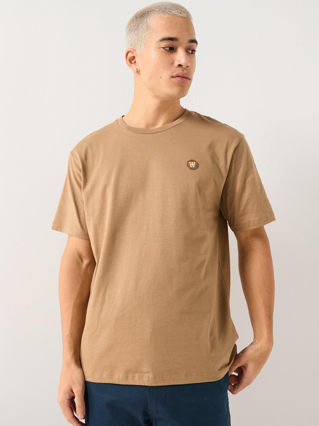 Double A by Wood Wood Double A By Ace Coin Logo T-Shirt - Beige