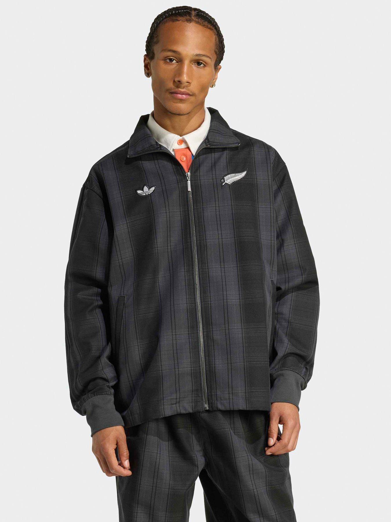 adidas Originals Mens Firebird Jacket, Black, Size 2Xl, Men