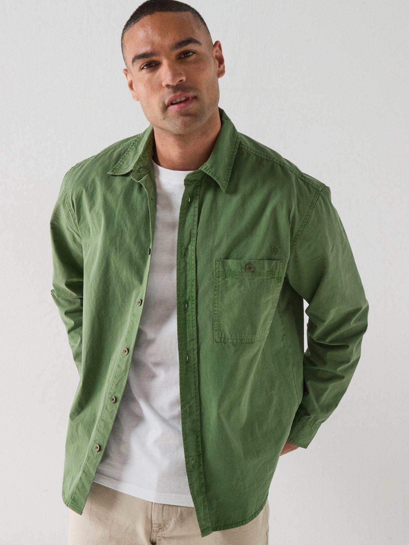 Double A by Wood Wood Double A By Wood Wood Cooper Long Sleeve Shirt - Khaki