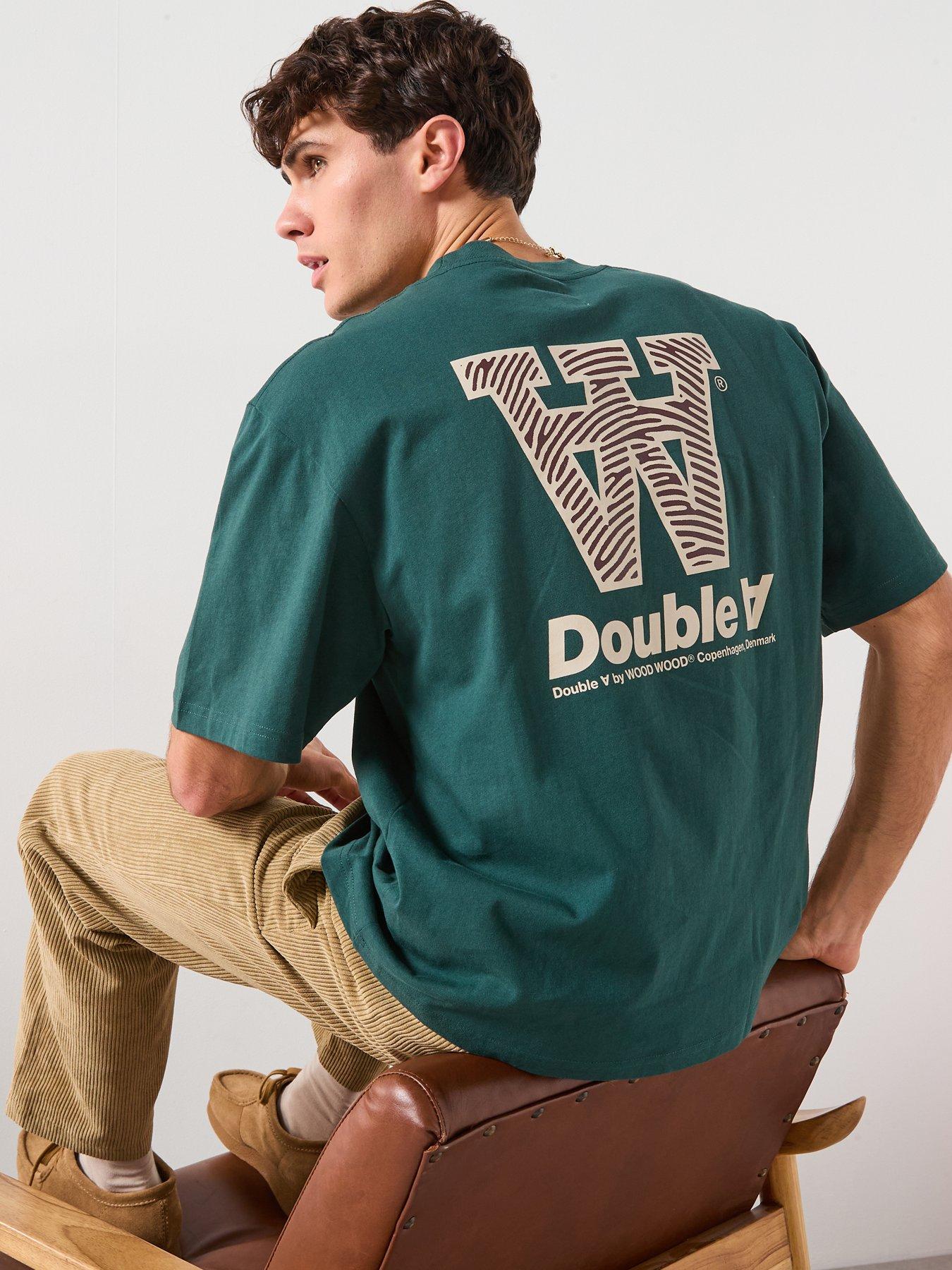 Double A by Wood Wood Liam Aaneue T-Shirt - Dark Green