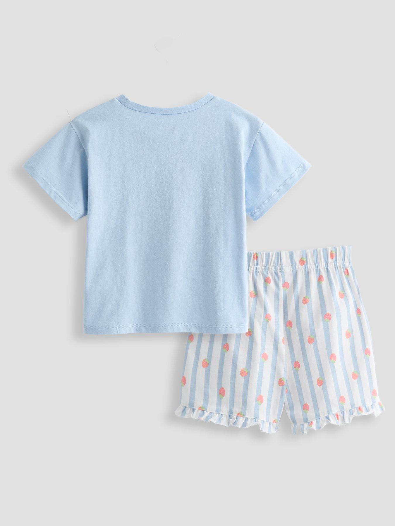 Image 2 of 4 of The Very Collection Girls Tutti Fruity Shortie Pyjamas - Blue