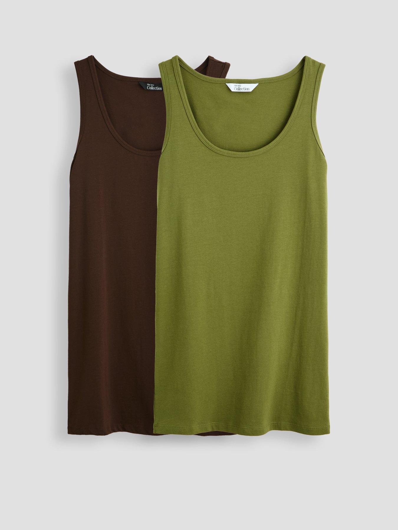 The Very Collection Curve 2 Pack Longline Vest - Multi