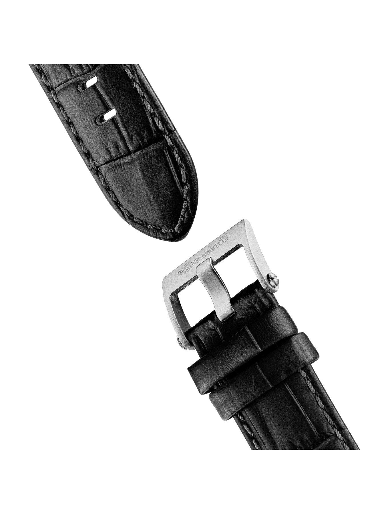 Image 5 of 6 of Ingersoll 1892 The Maverick Automatic Mens Watch with Black Dial and Black Leather Strap - I17401