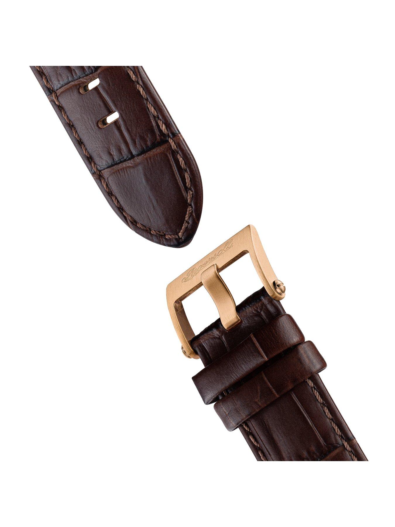 Image 5 of 6 of Ingersoll 1892 The Maverick Automatic Mens Watch with Grey Dial and Brown Leather Strap - I17402