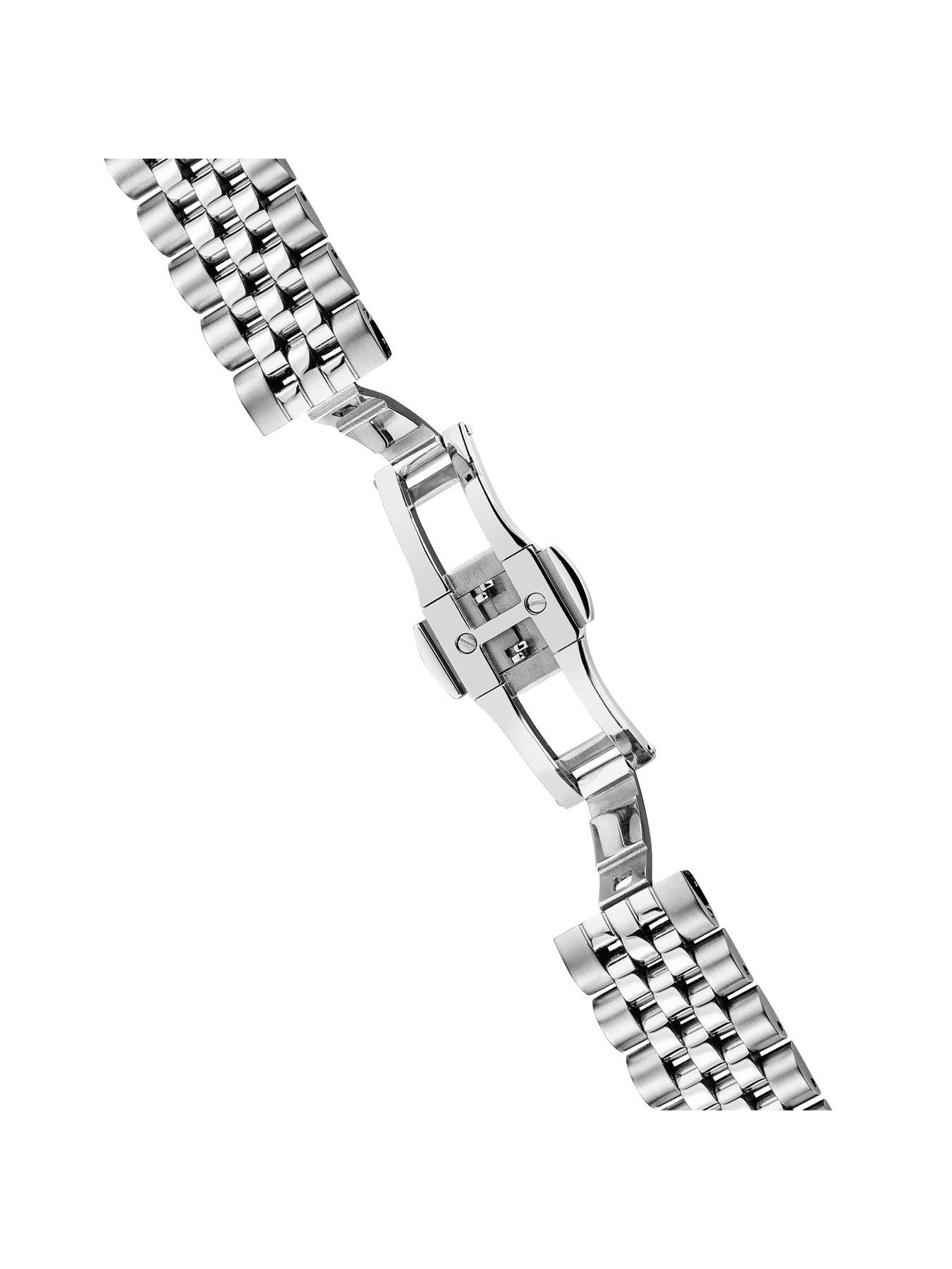 Image 5 of 6 of Ingersoll 1892 The Maverick Automatic Mens Watch with Black Skeleton Dial and Silver Stainless Steel Bracelet- I17403