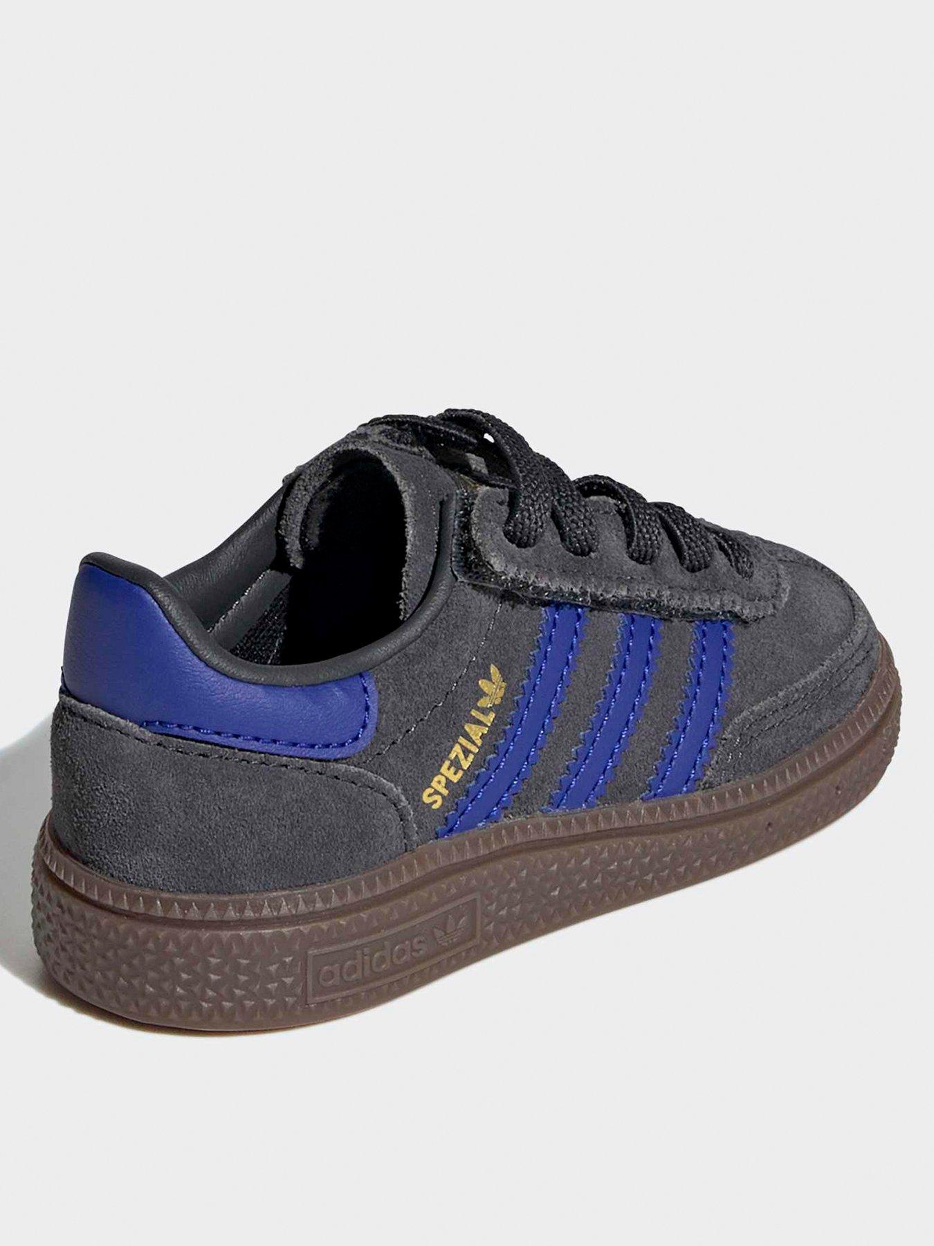 Image 3 of 7 of adidas Originals Kids Handball Spezials Elastic Trainers - Grey