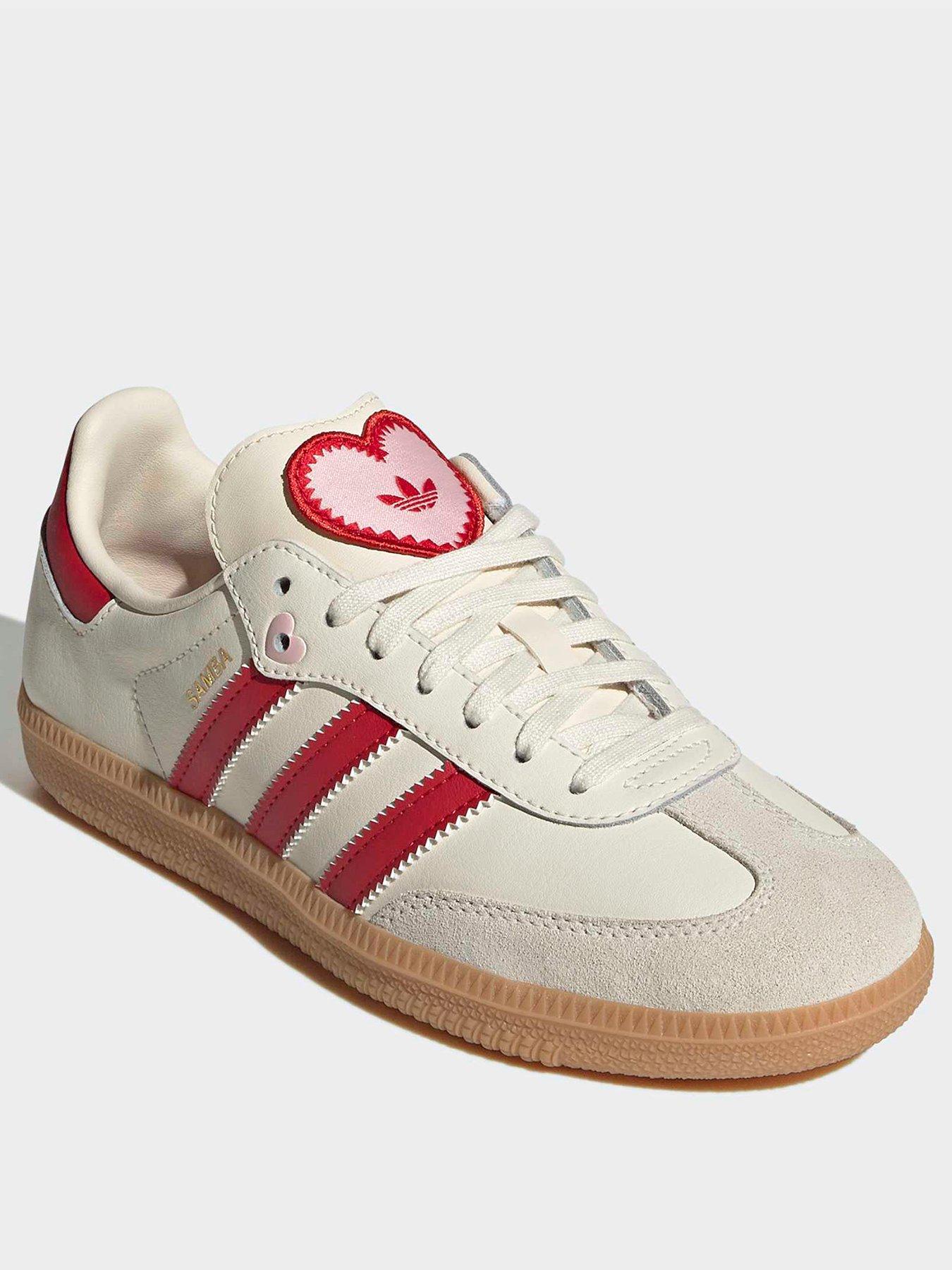 Image 2 of 7 of adidas Originals Junior Samba Trainers - Cream/Red