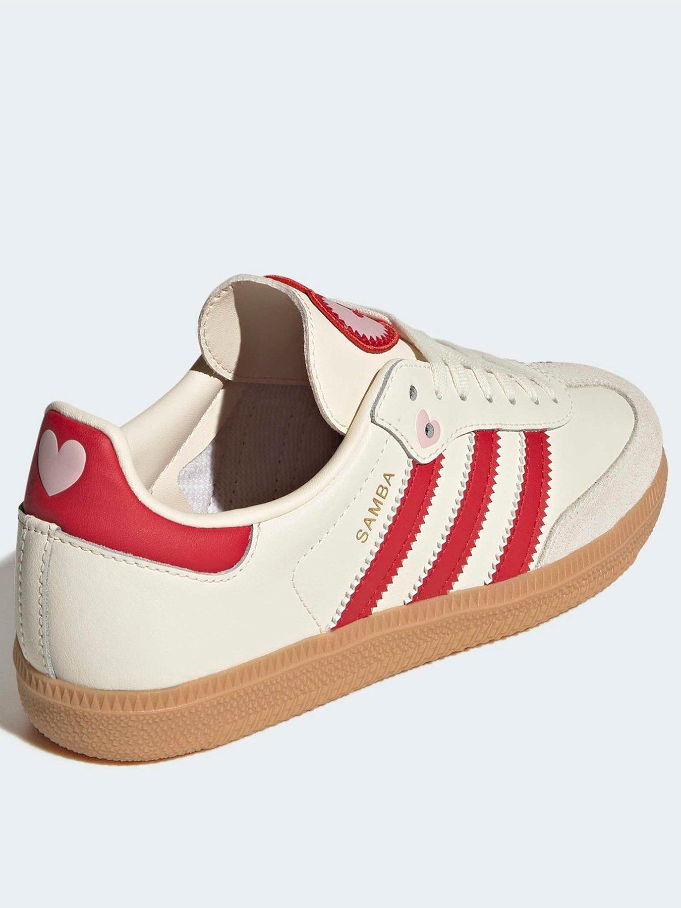 Image 3 of 7 of adidas Originals Junior Samba Trainers - Cream/Red