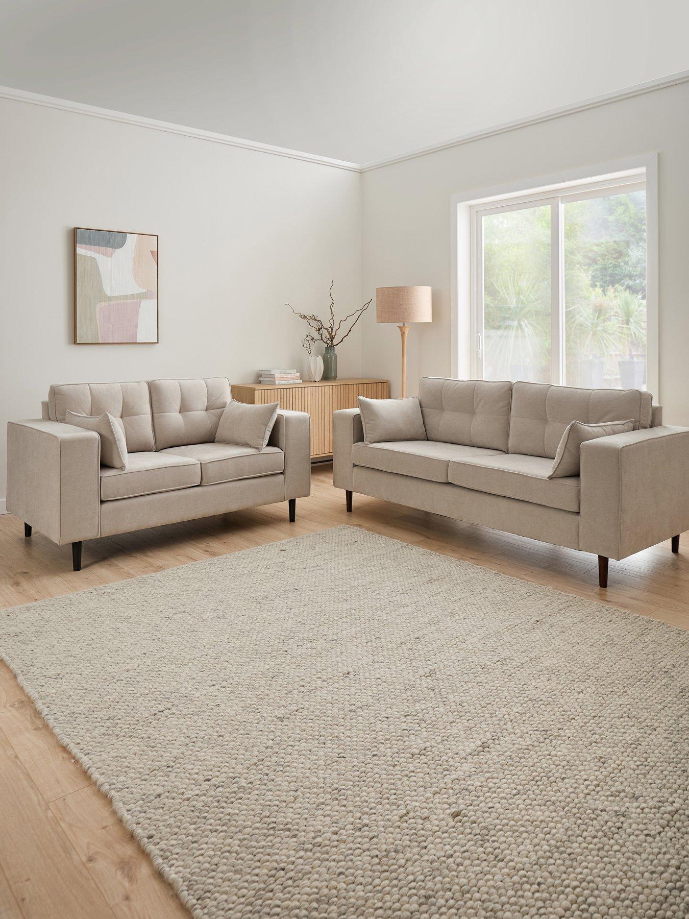 The Very Collection Zena 3 + 2 Seater Fabric Sofa Set