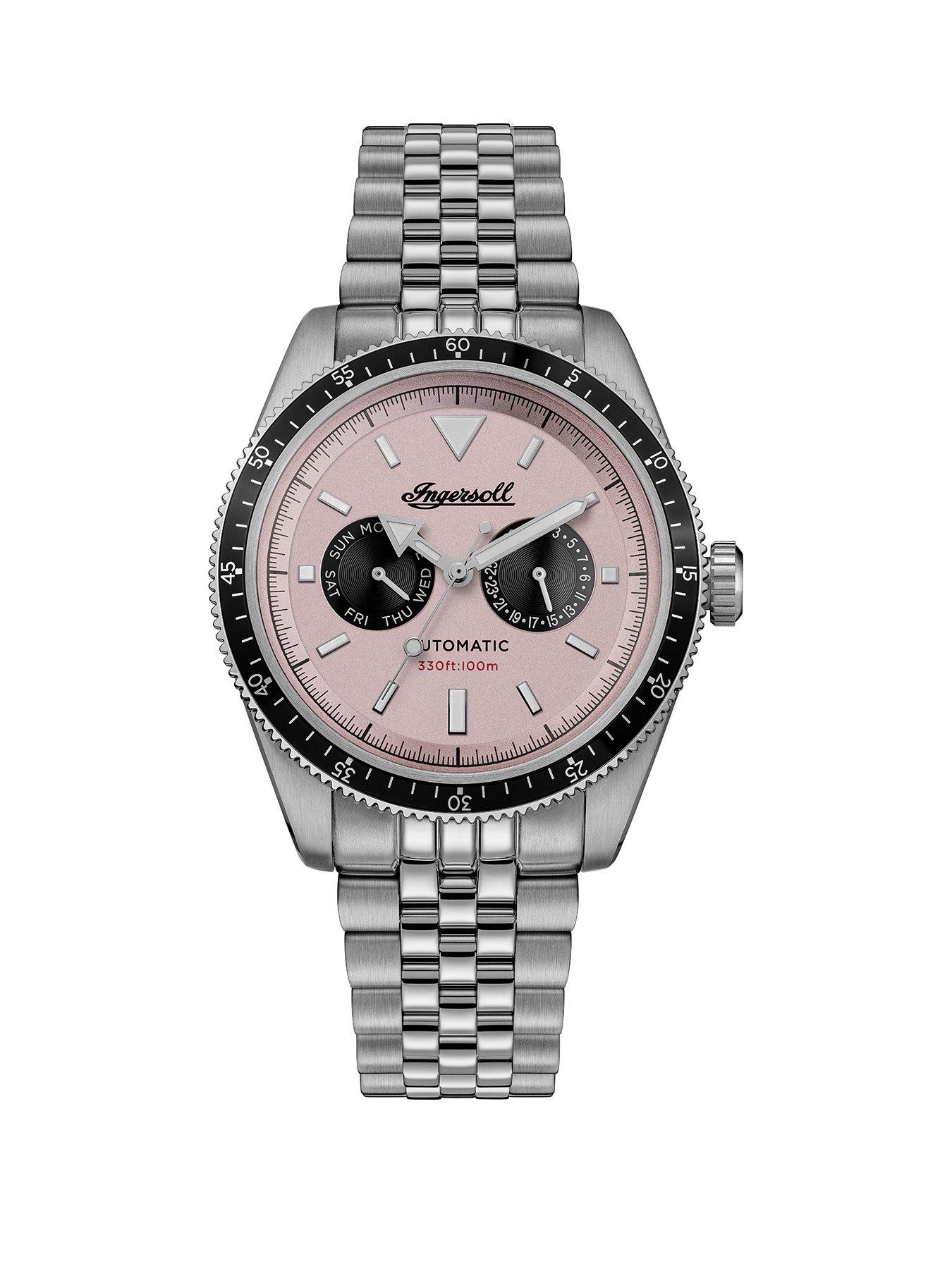 Ingersoll 1892 The Outlaw Automatic Mens Watch with Pink Dial and