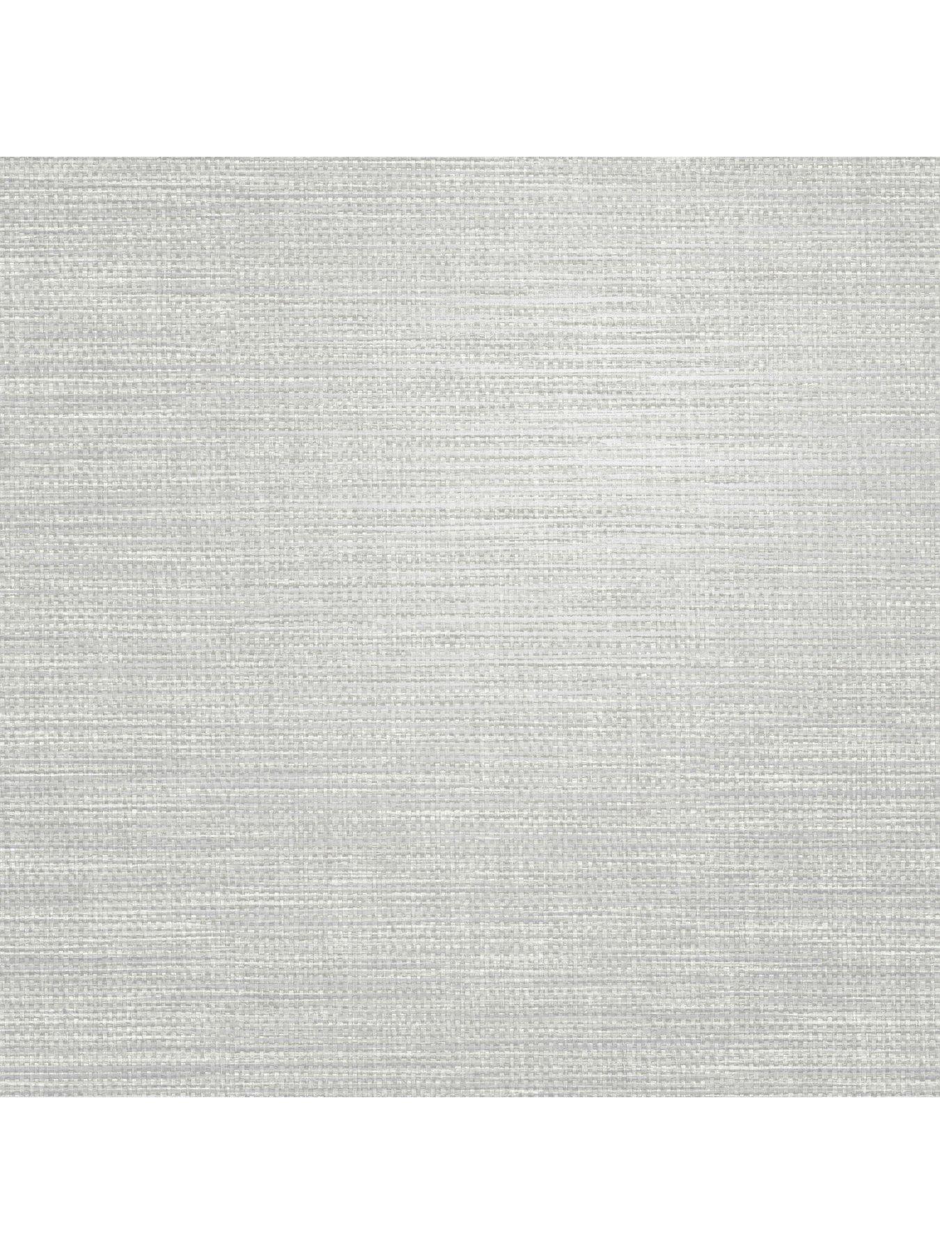 Image 5 of 7 of The Very Collection Metallic Weave plain Silver Wallpaper