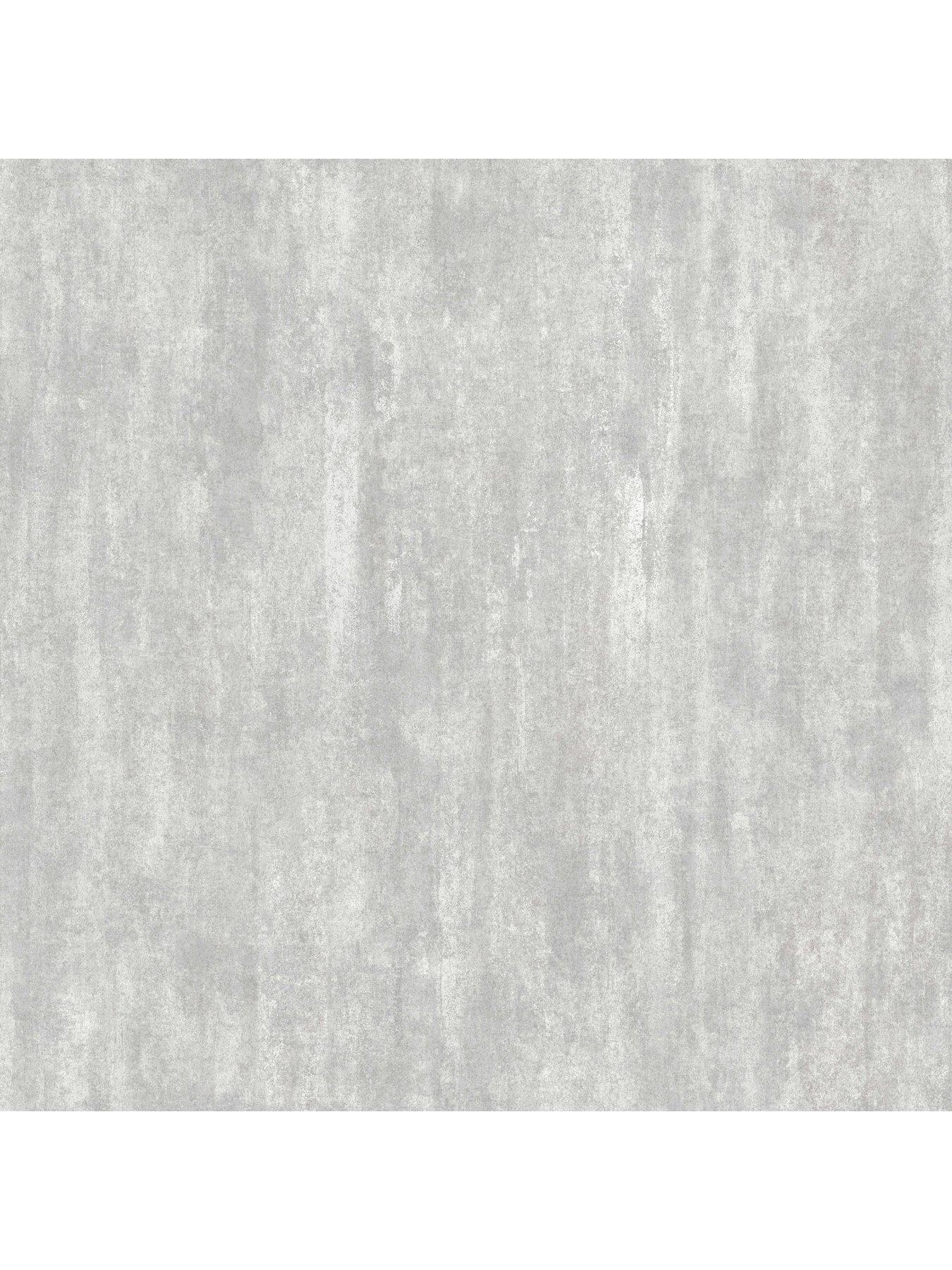 Image 5 of 7 of The Very Collection Luxe Distressed plain Silver Wallpaper