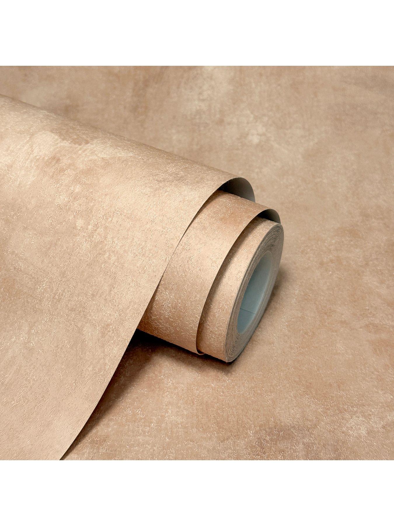 Image 7 of 7 of The Very Collection Limewash Plaster Clay Wallpaper