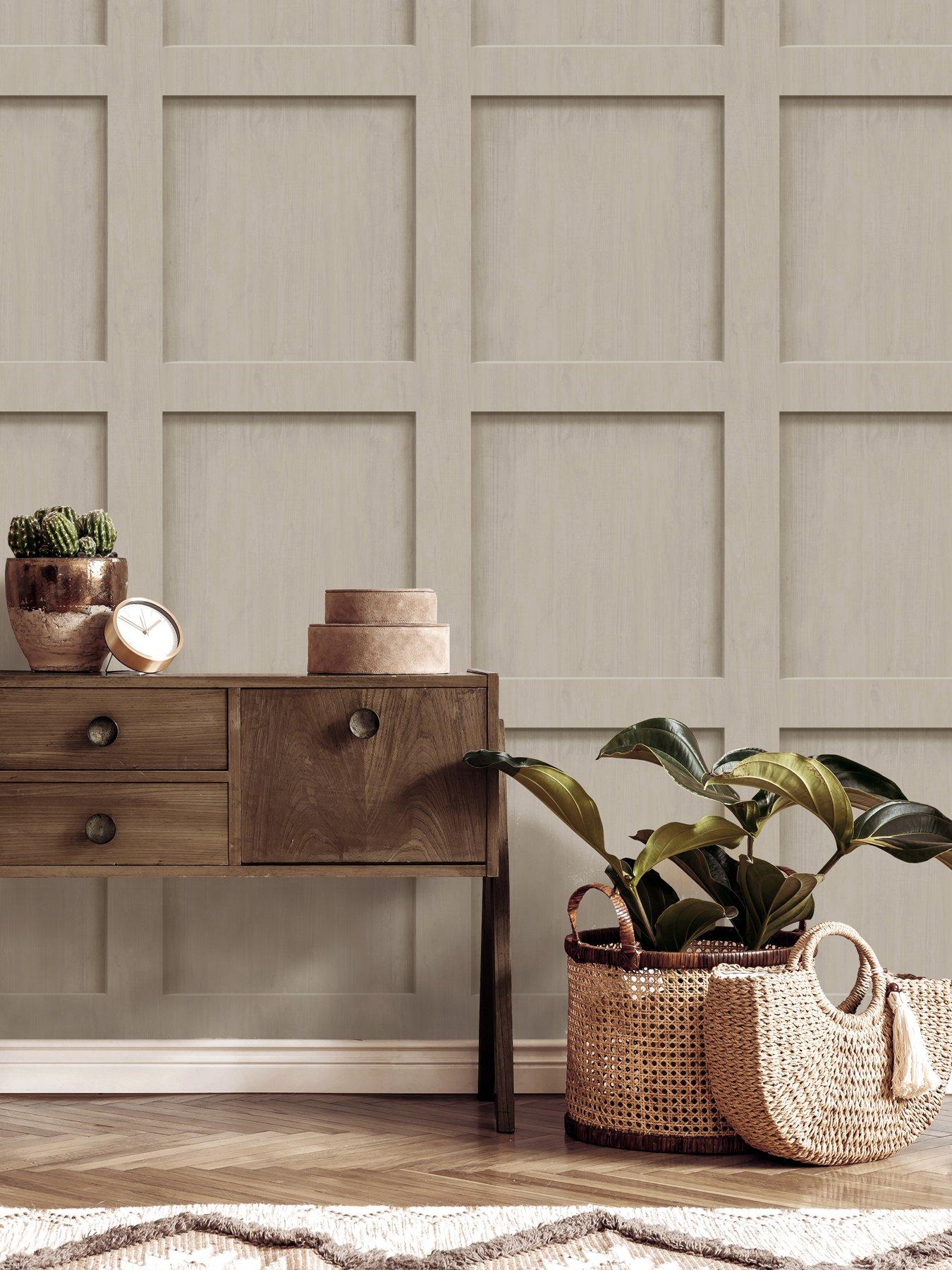 Image 1 of 7 of The Very Collection Square Panel Natural Wallpaper