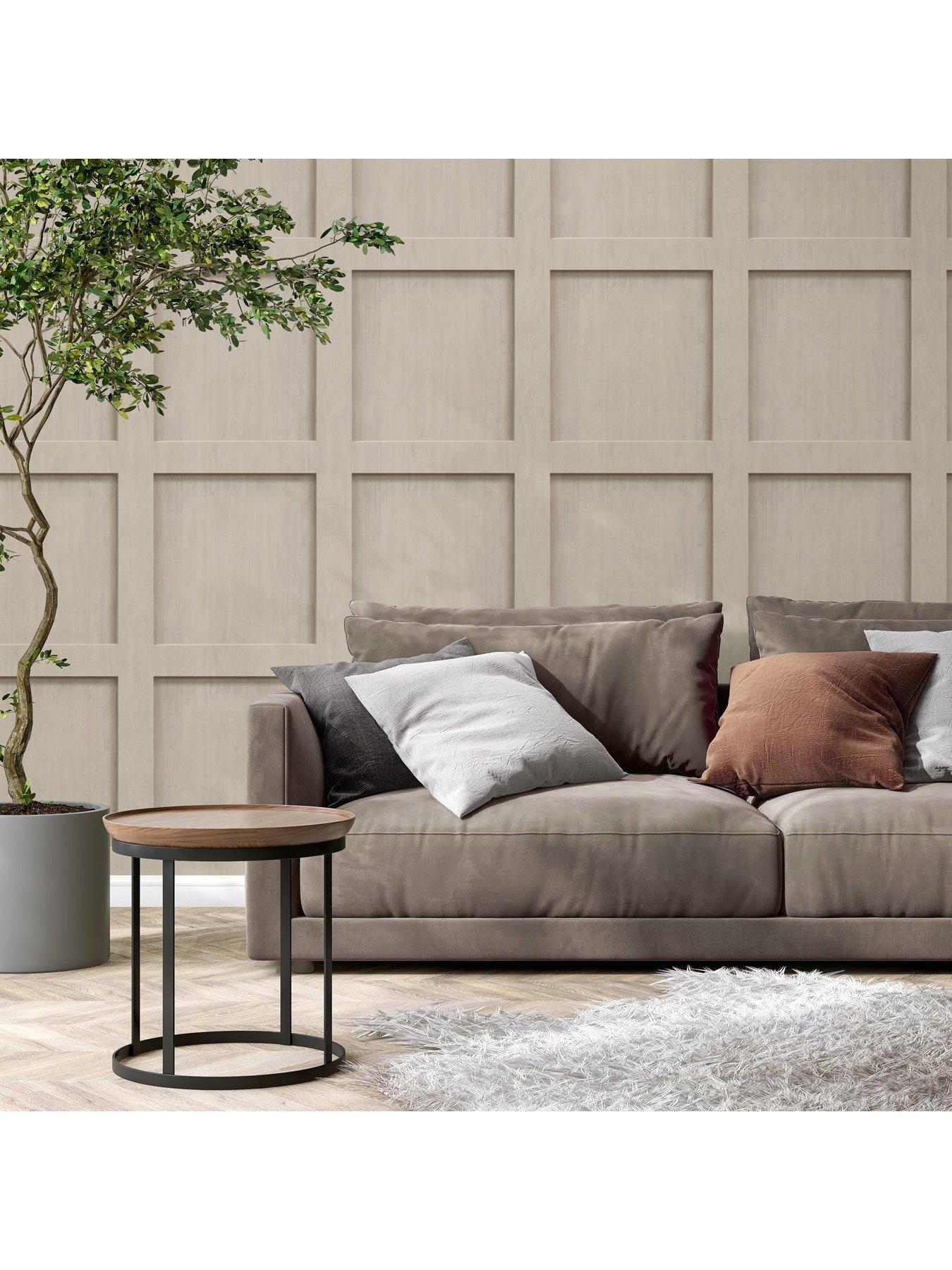 Image 4 of 7 of The Very Collection Square Panel Natural Wallpaper