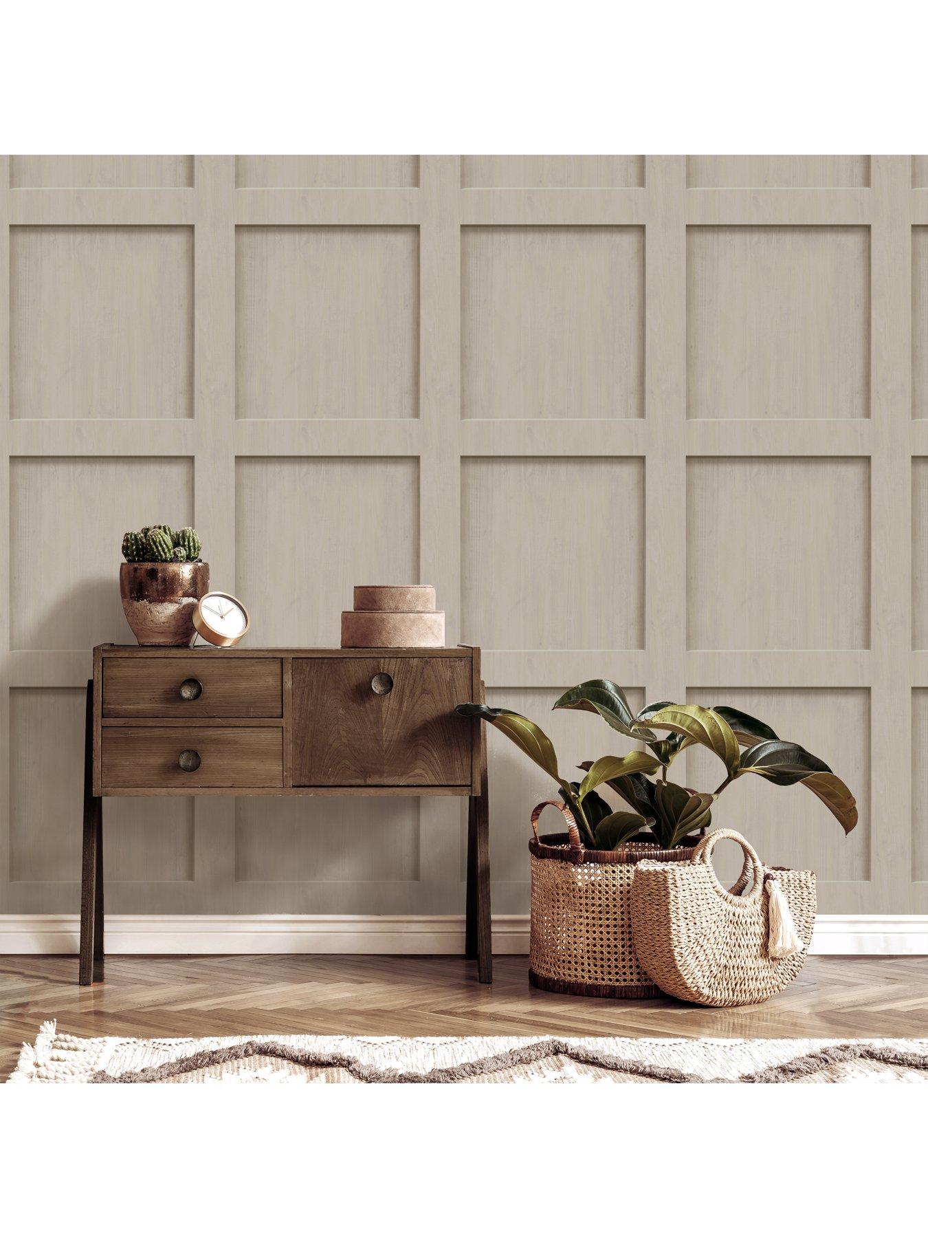 Image 6 of 7 of The Very Collection Square Panel Natural Wallpaper