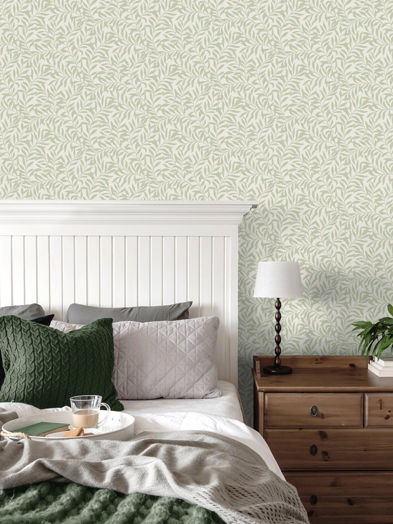 The Very Collection Trailing Leaf Sage Wallpaper
