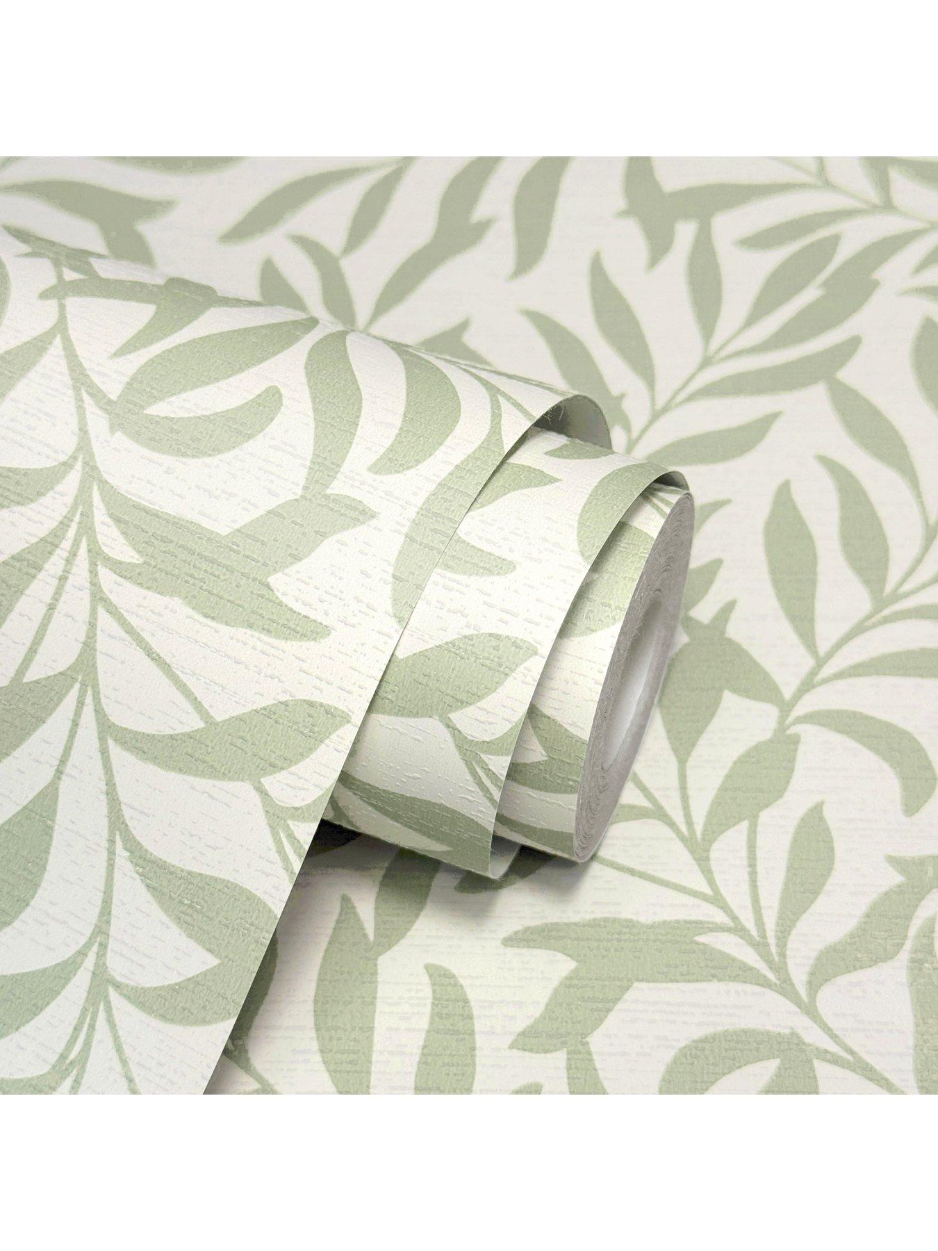 Image 7 of 7 of The Very Collection Trailing Leaf Sage Wallpaper