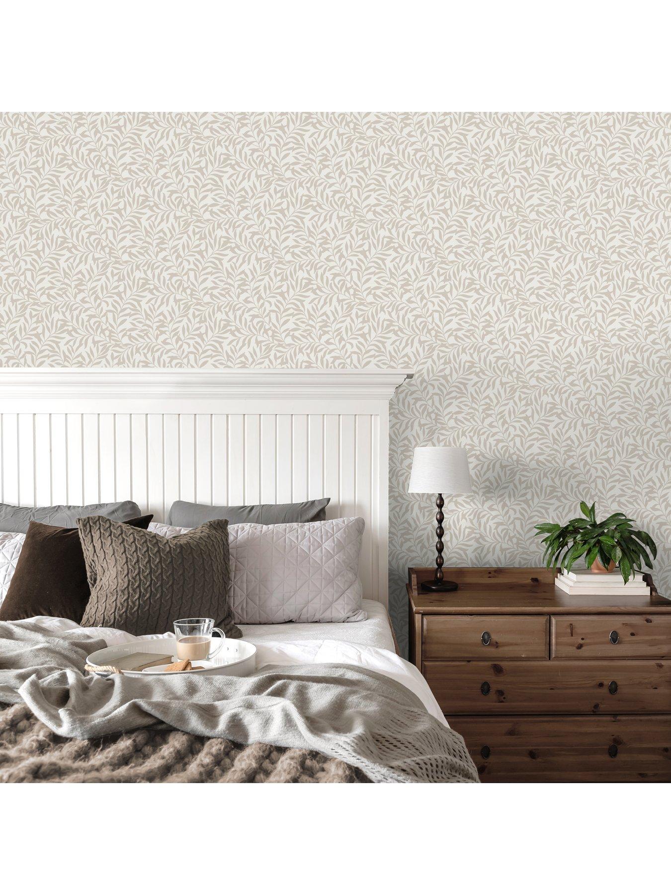 Image 4 of 7 of The Very Collection Trailing Leaf Natural Wallpaper