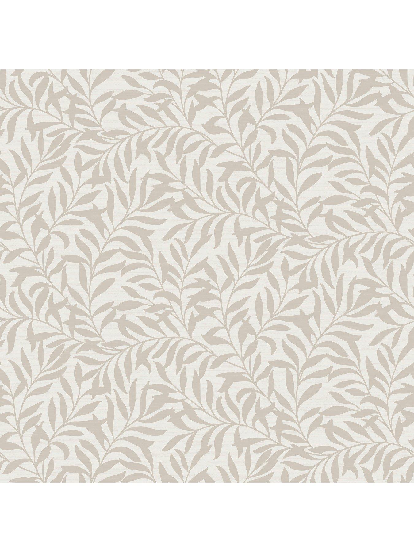 Image 5 of 7 of The Very Collection Trailing Leaf Natural Wallpaper