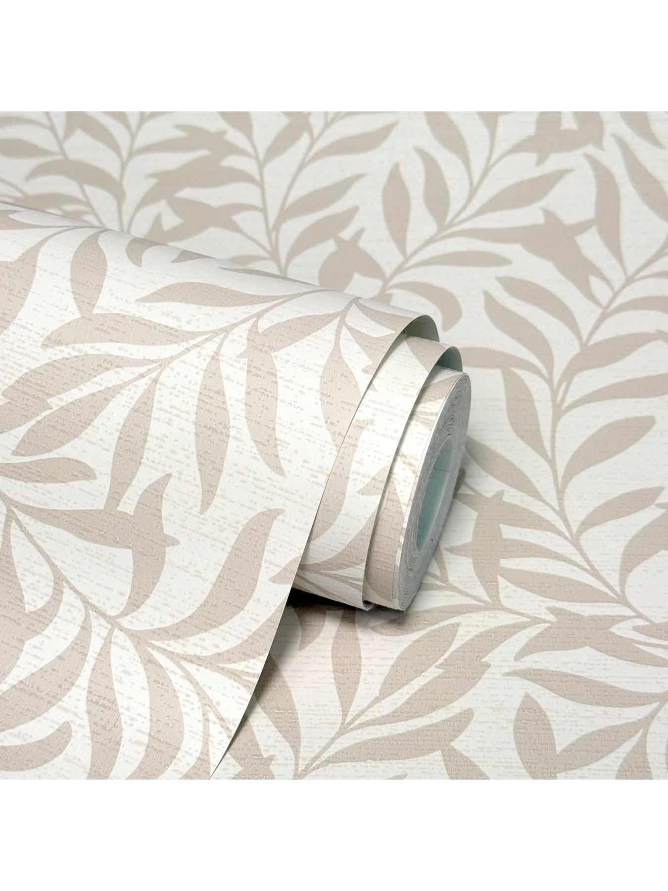 Image 7 of 7 of The Very Collection Trailing Leaf Natural Wallpaper