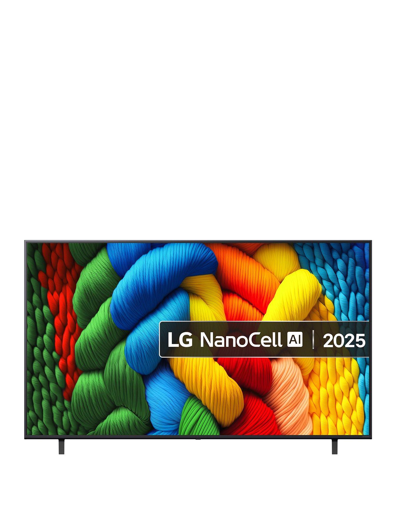 LG NANO80A 75" NanoCell AI 4K HDR Smart AI TV - 75NANO80A6B.AEK