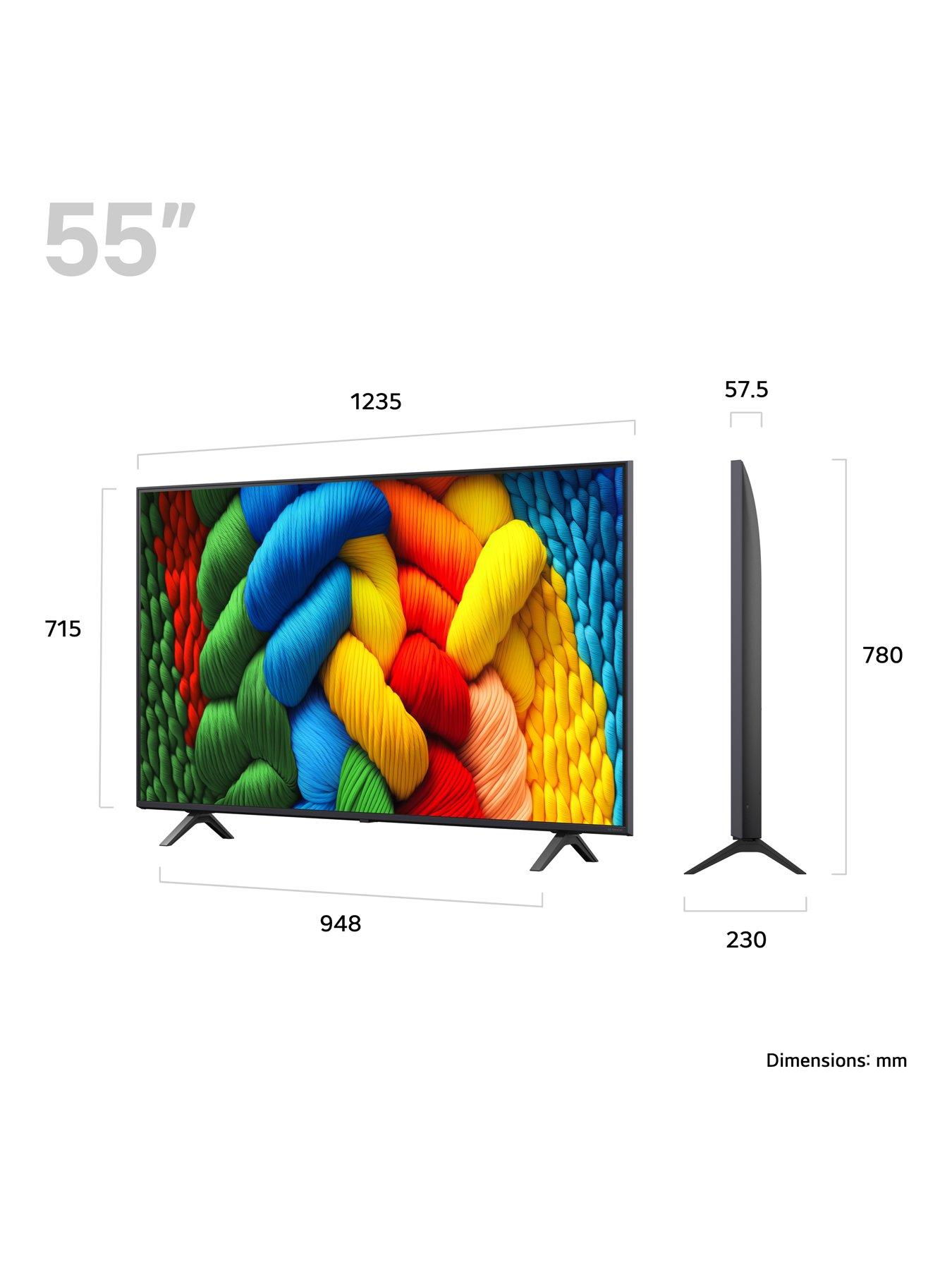 Image 2 of 7 of LG NANO80A 55" NanoCell AI 4K HDR Smart AI TV - 55NANO80A6B.AEK