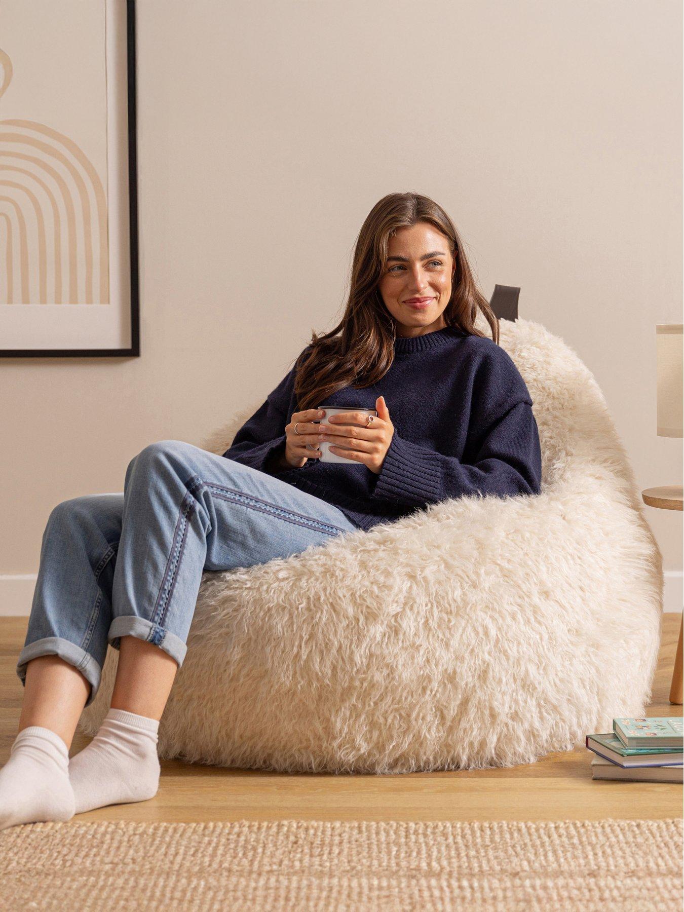 Image 3 of 7 of Icon Beanbags Faux Fur Cocoon Beanbag